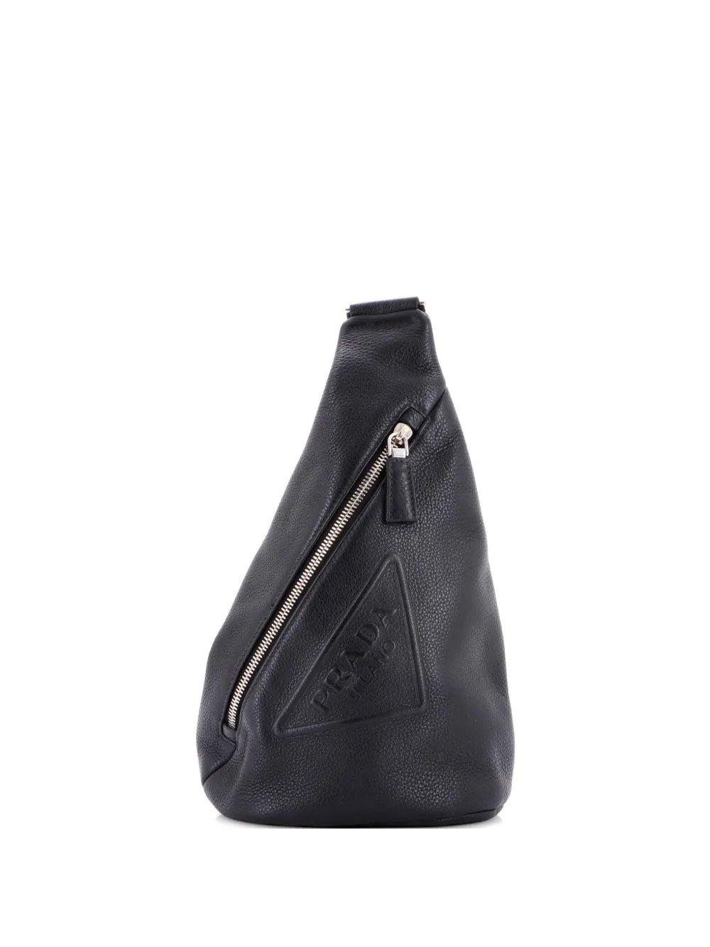 Prada Triangle Logo Sling Bag Leather backpack