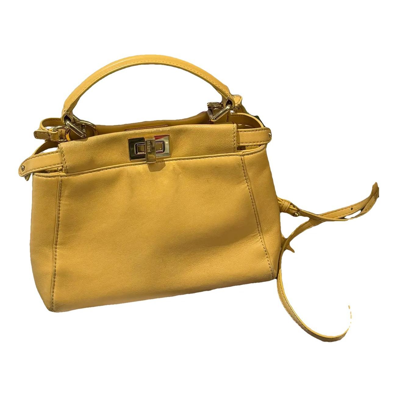 Peekaboo leather handbag