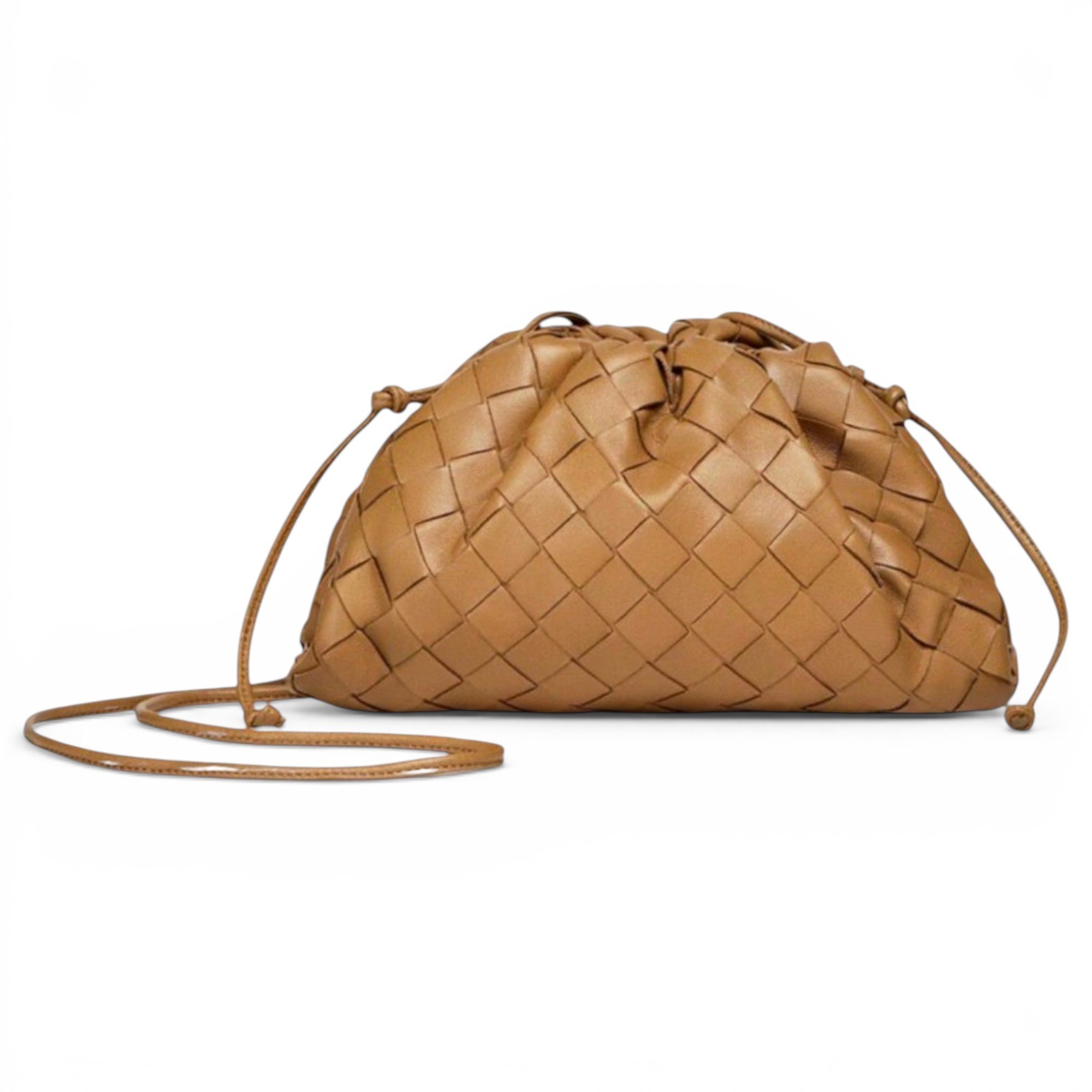 Pouch leather crossbody bag