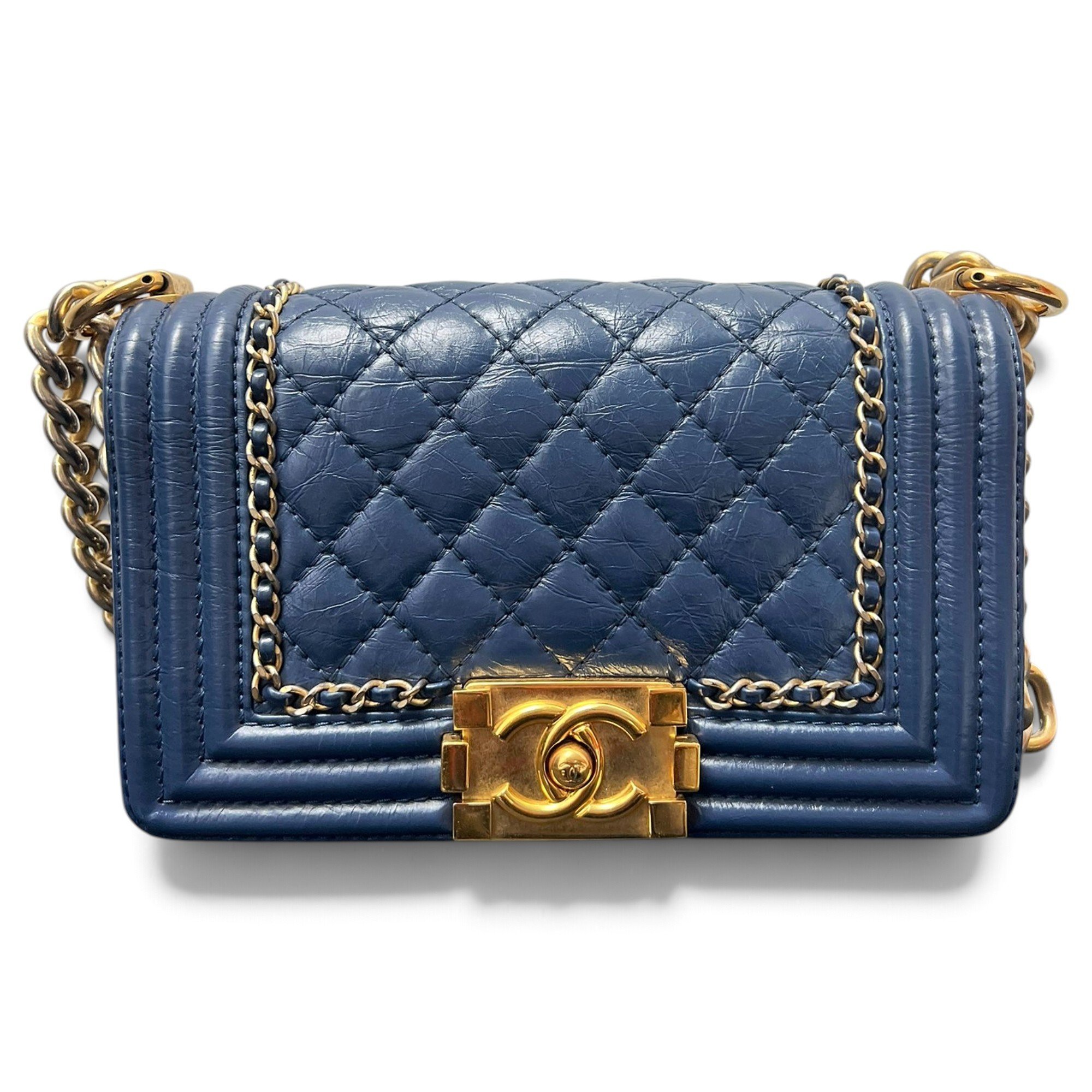 Boy leather crossbody bag