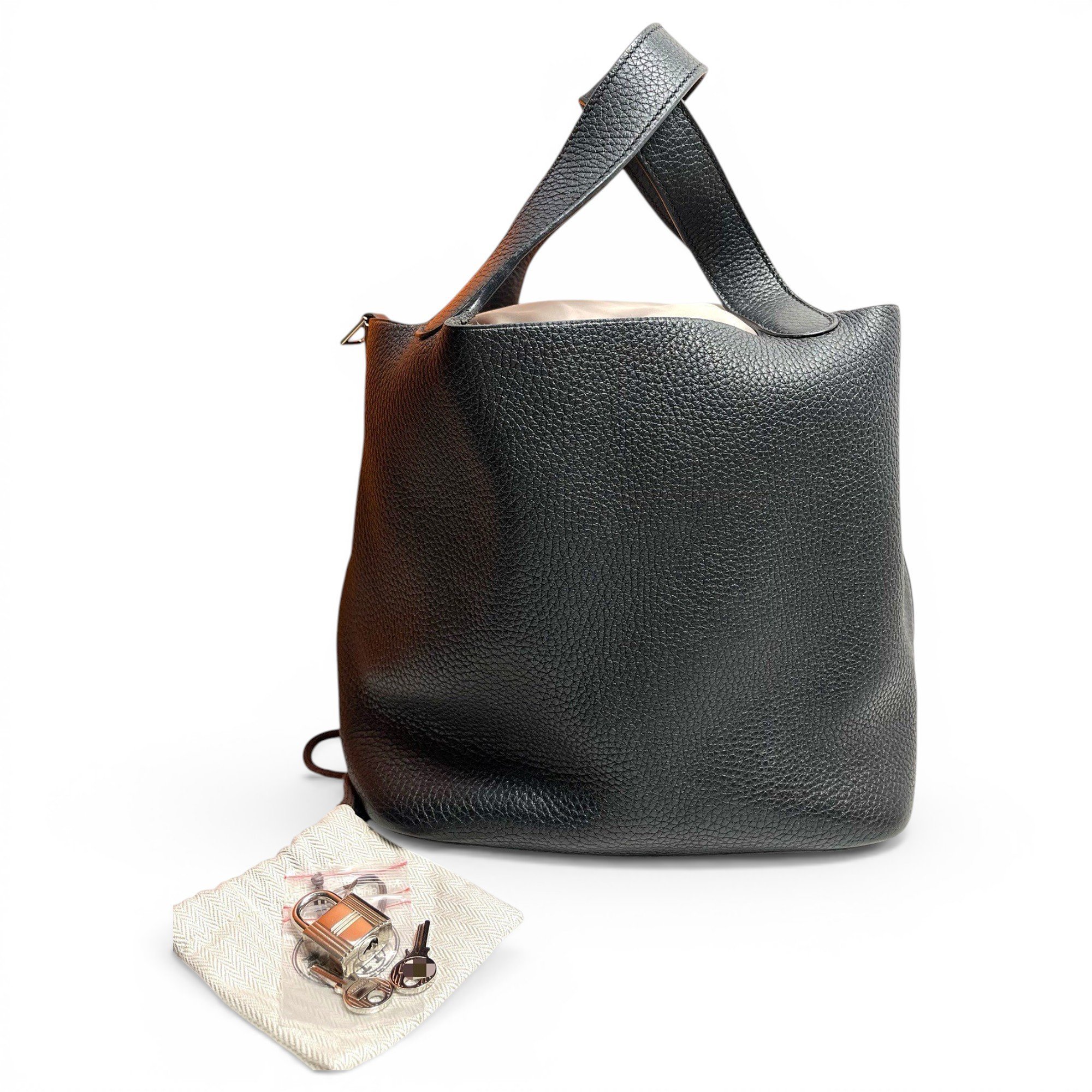 Picotin leather handbag