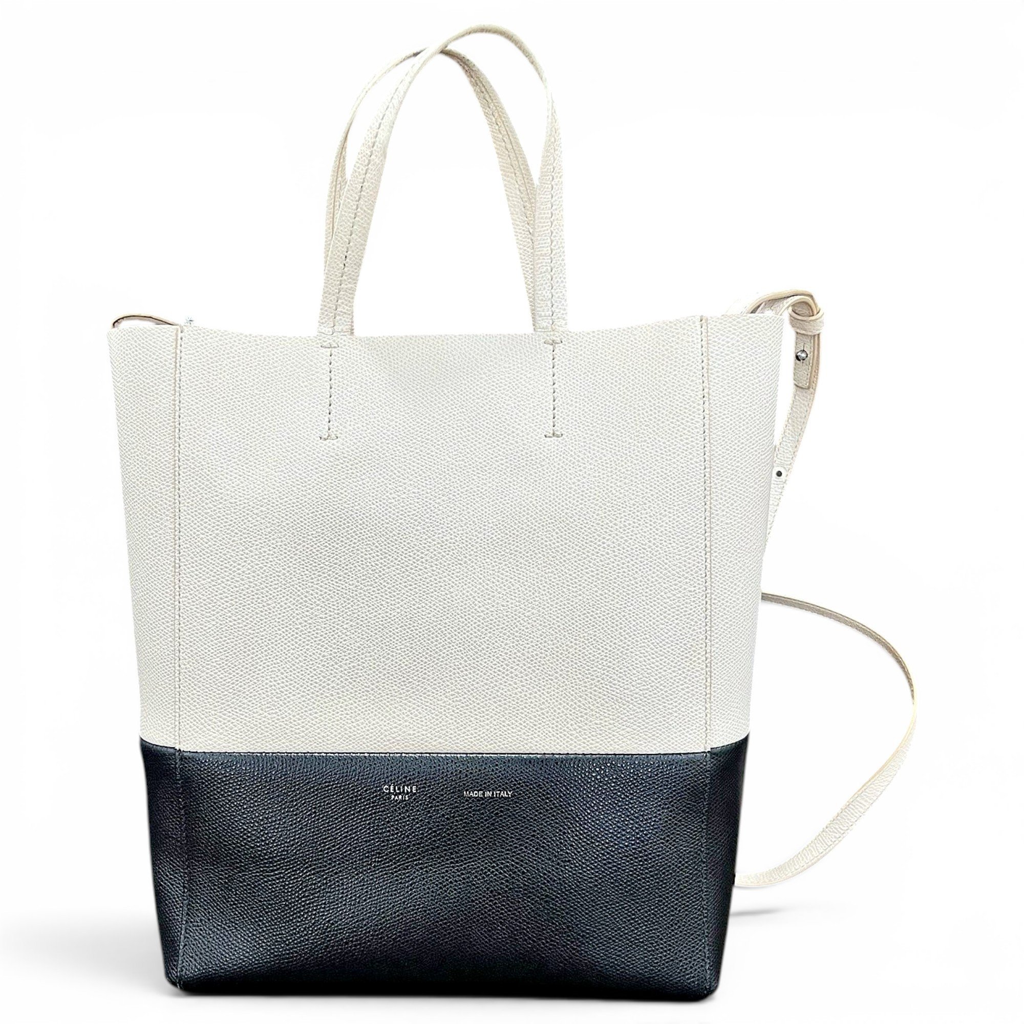 Cabas leather tote