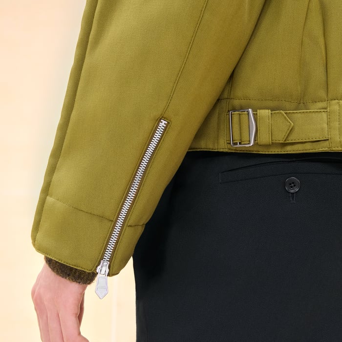Anis Straight Cut Jacket With Bridle Detail