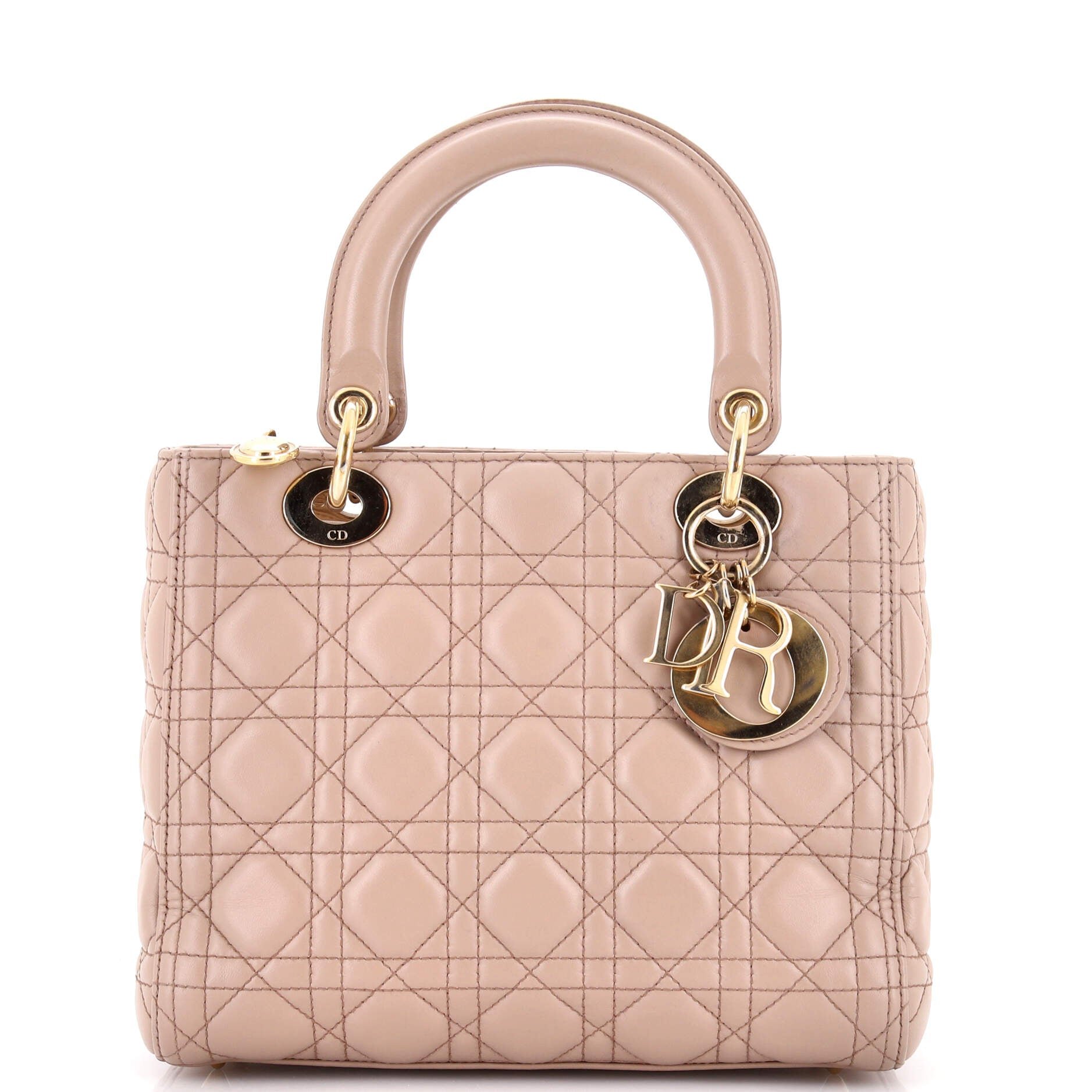 Lady Dior Bag Cannage Quilt Lambskin Medium
