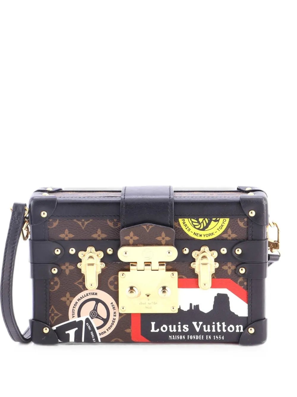 Petite Malle Handbag Limited Edition Grace Coddington Catogram Canvas shoulder bag
