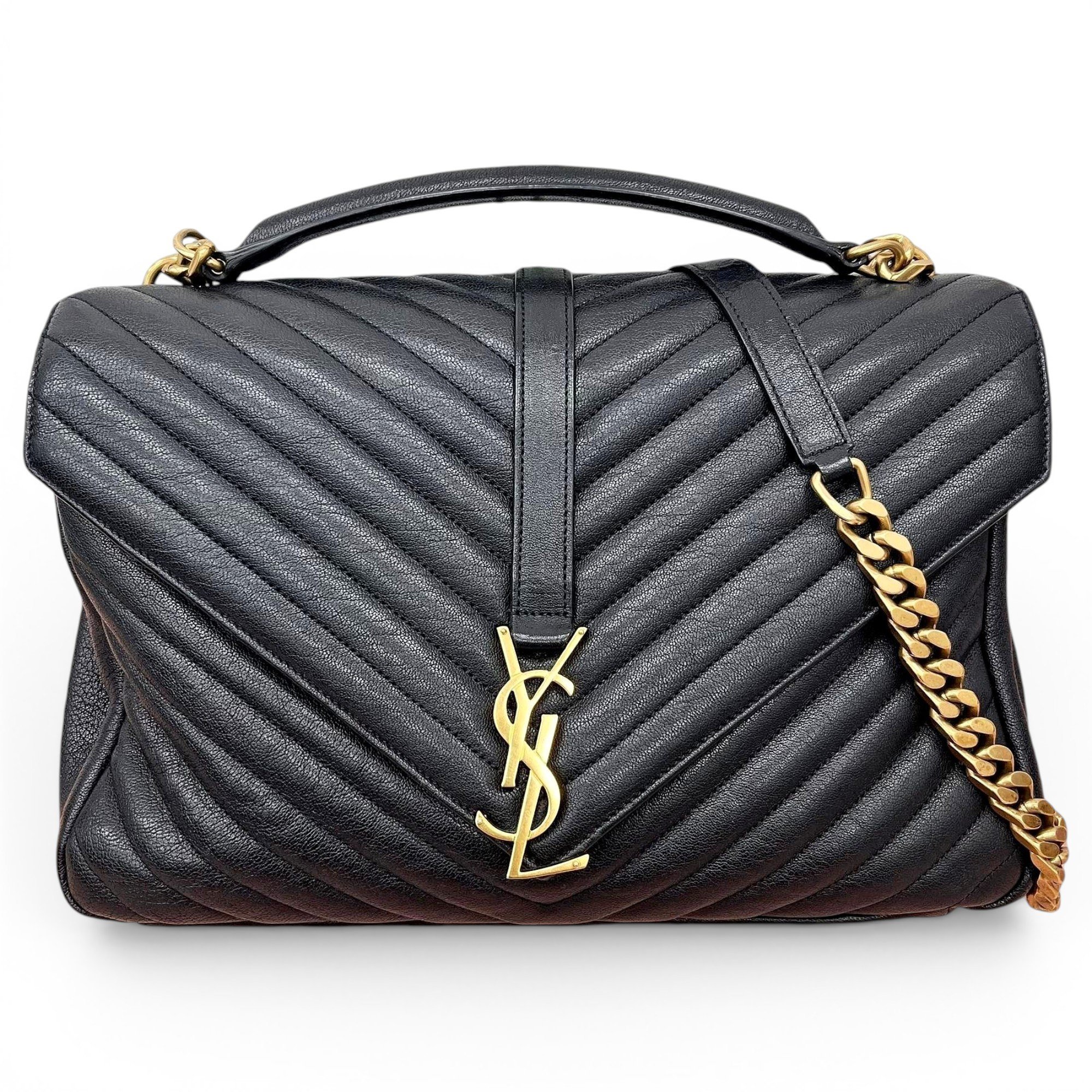 Collége monogramme leather handbag