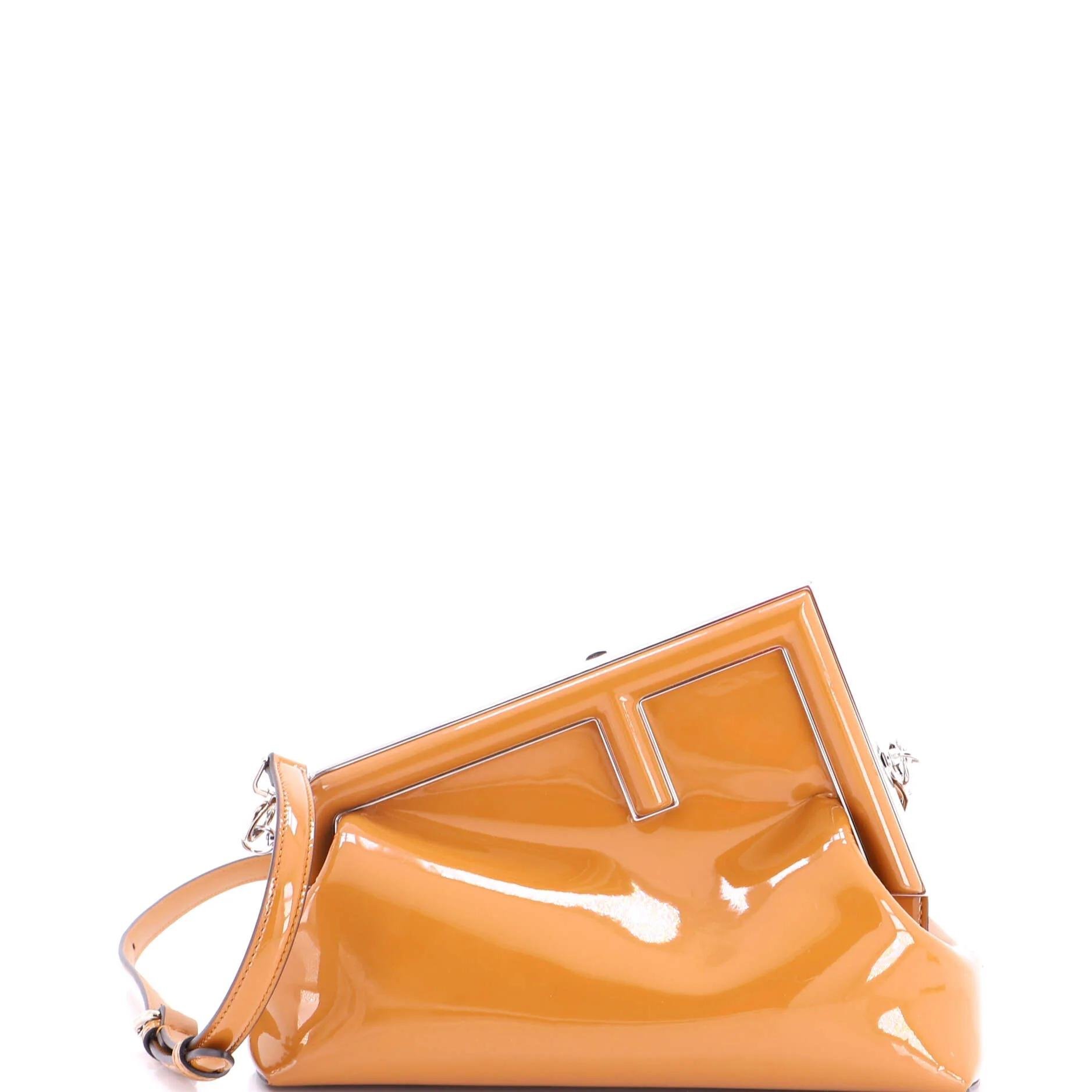 Patent leather handbag