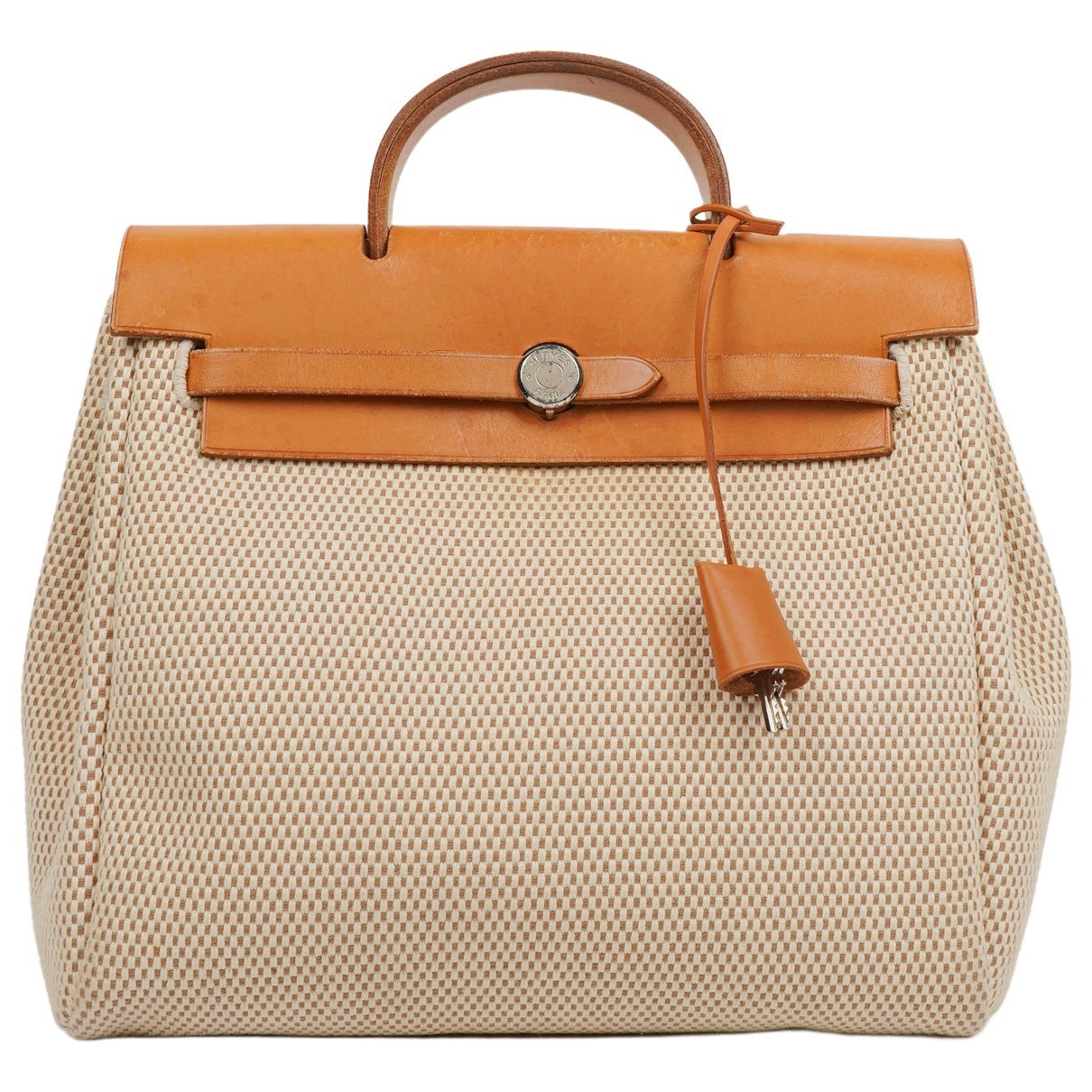 Hermes Herbag Handbag Vache Leather 2002