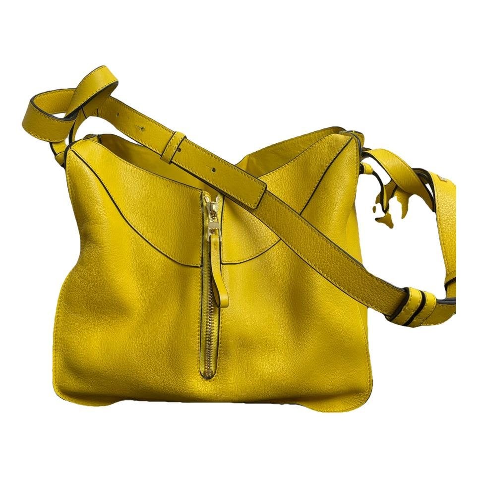Hammock leather handbag