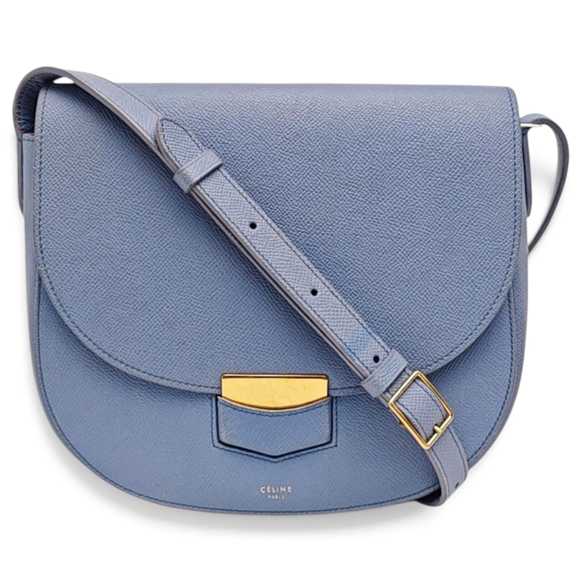 Trotteur leather handbag