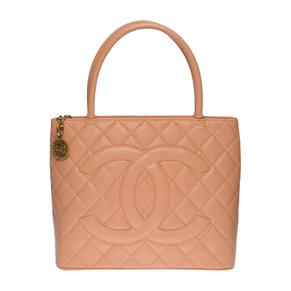 Médaillon leather tote