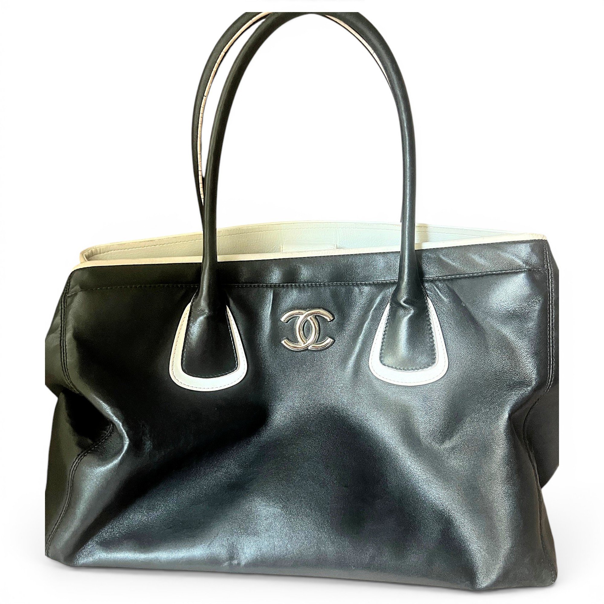 Executive leather tote