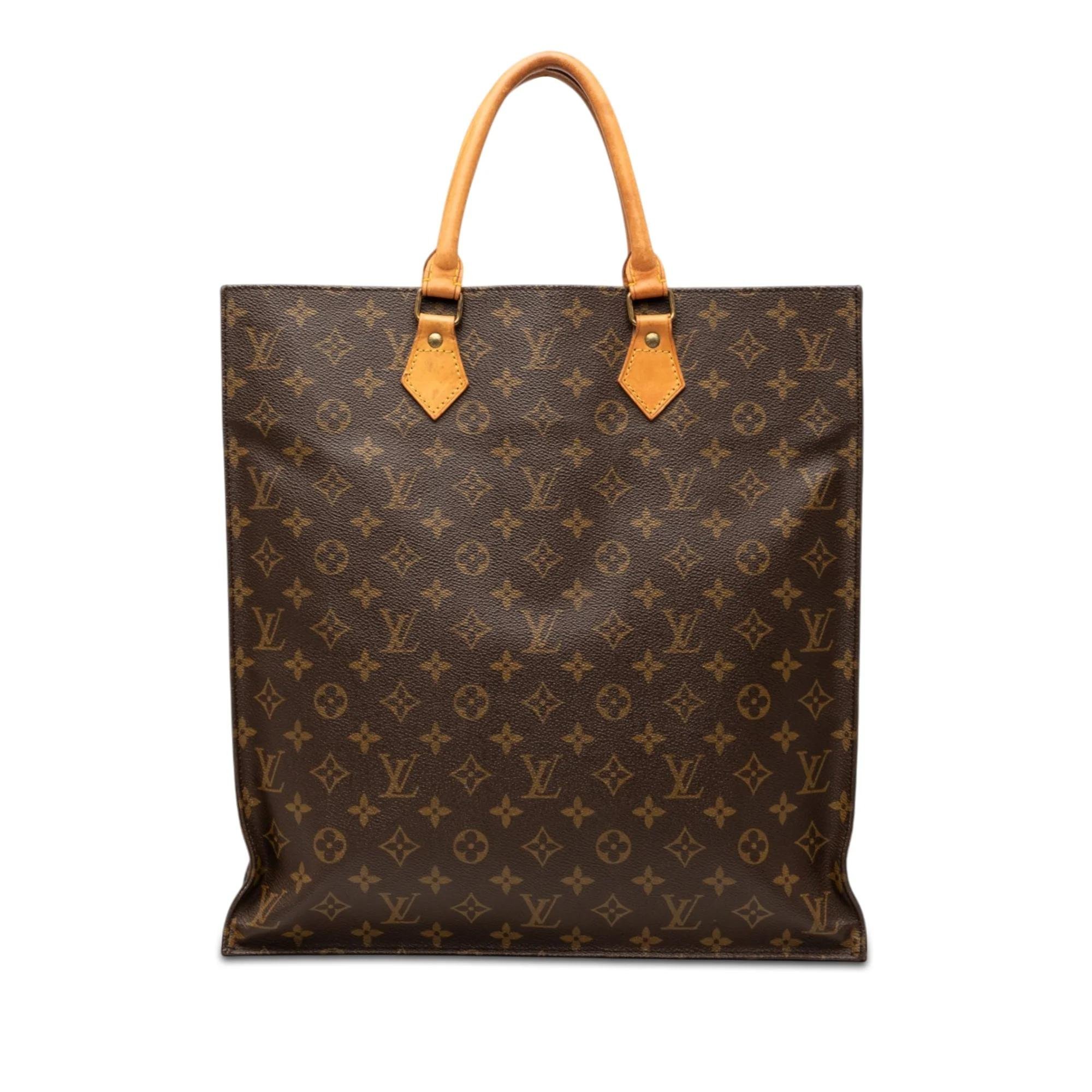 Plat leather tote