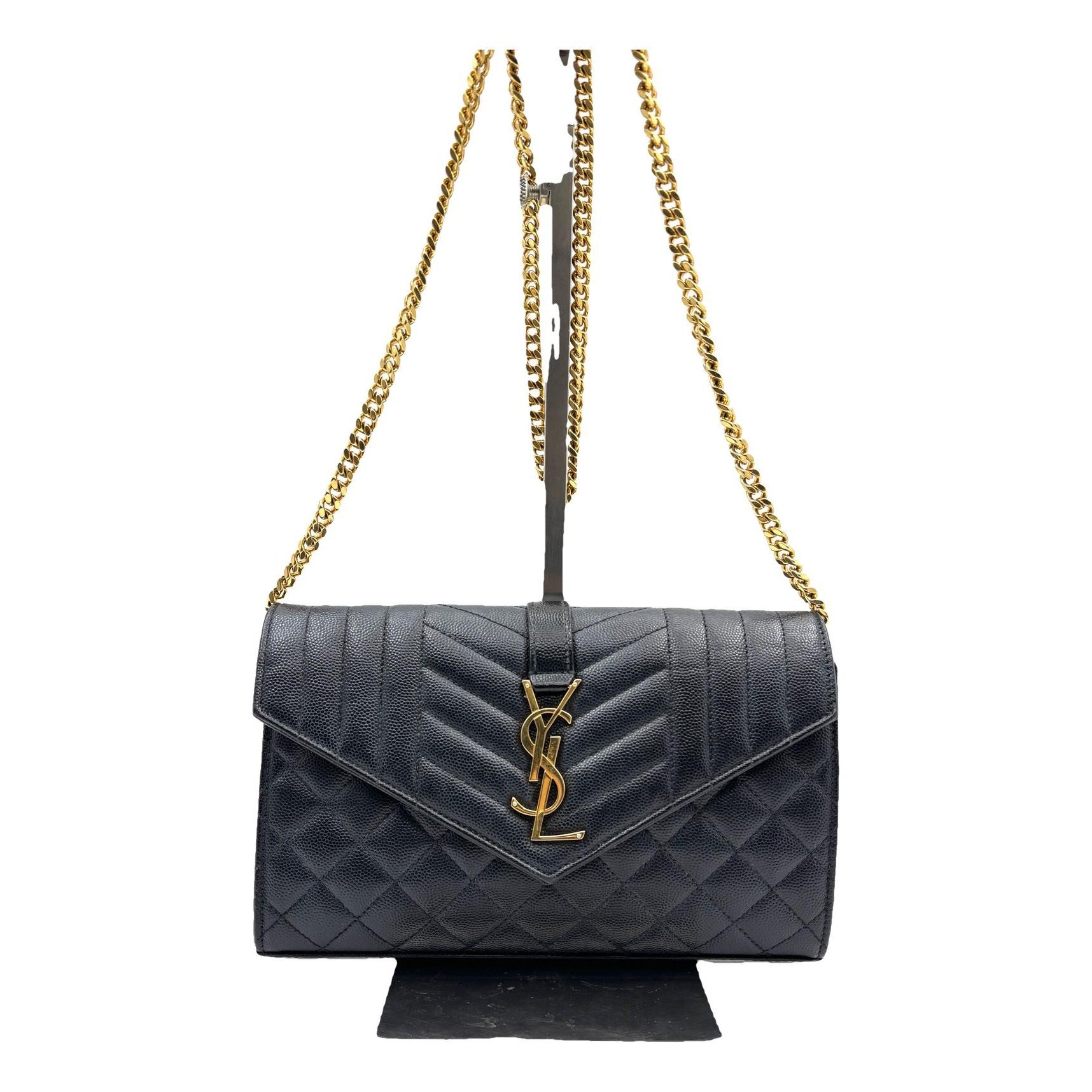 Envelope leather handbag