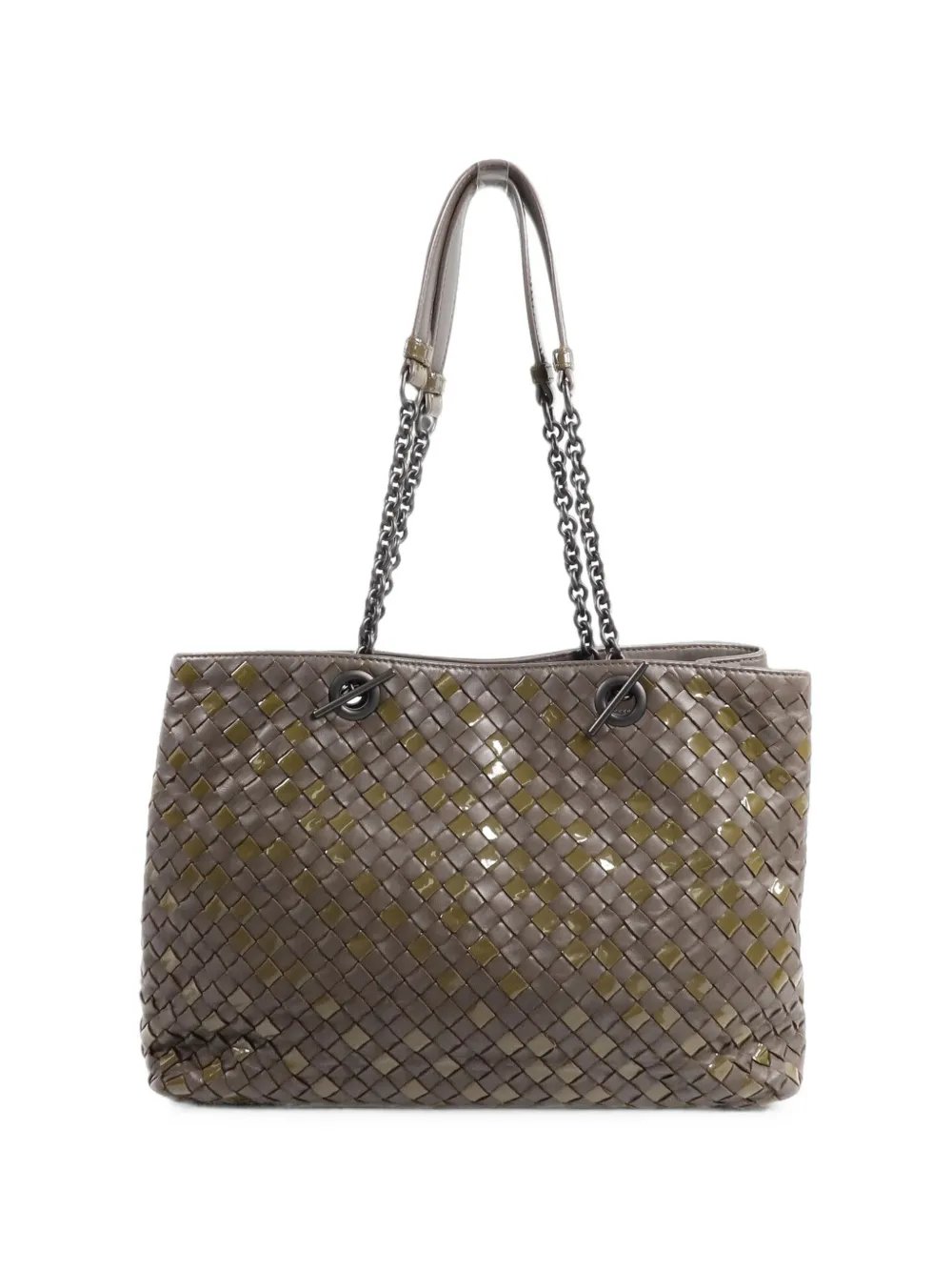 Intrecciato lambskin shoulder bag