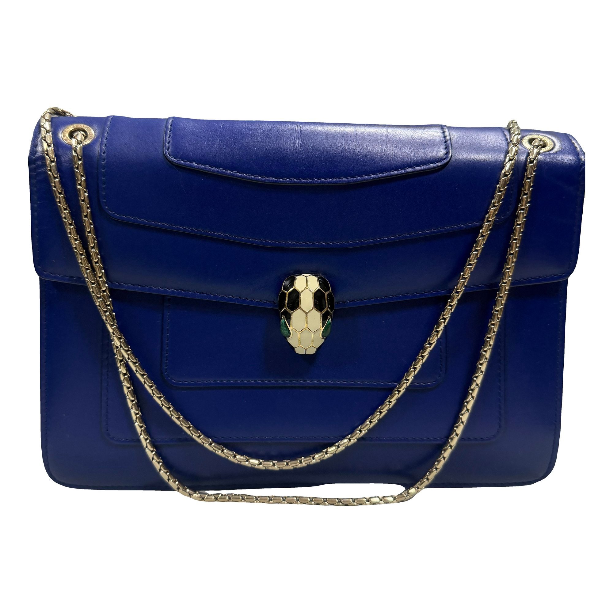 Serpenti leather handbag