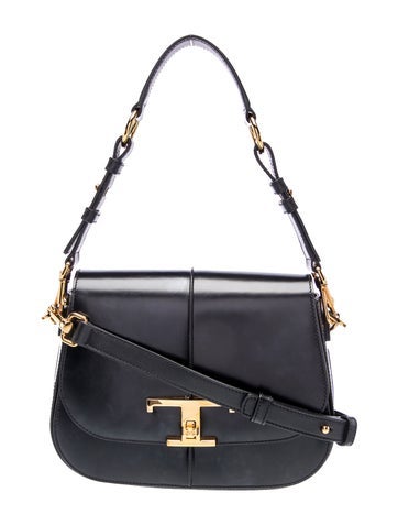 Leather T-Timeless Shoulder Bag Mini