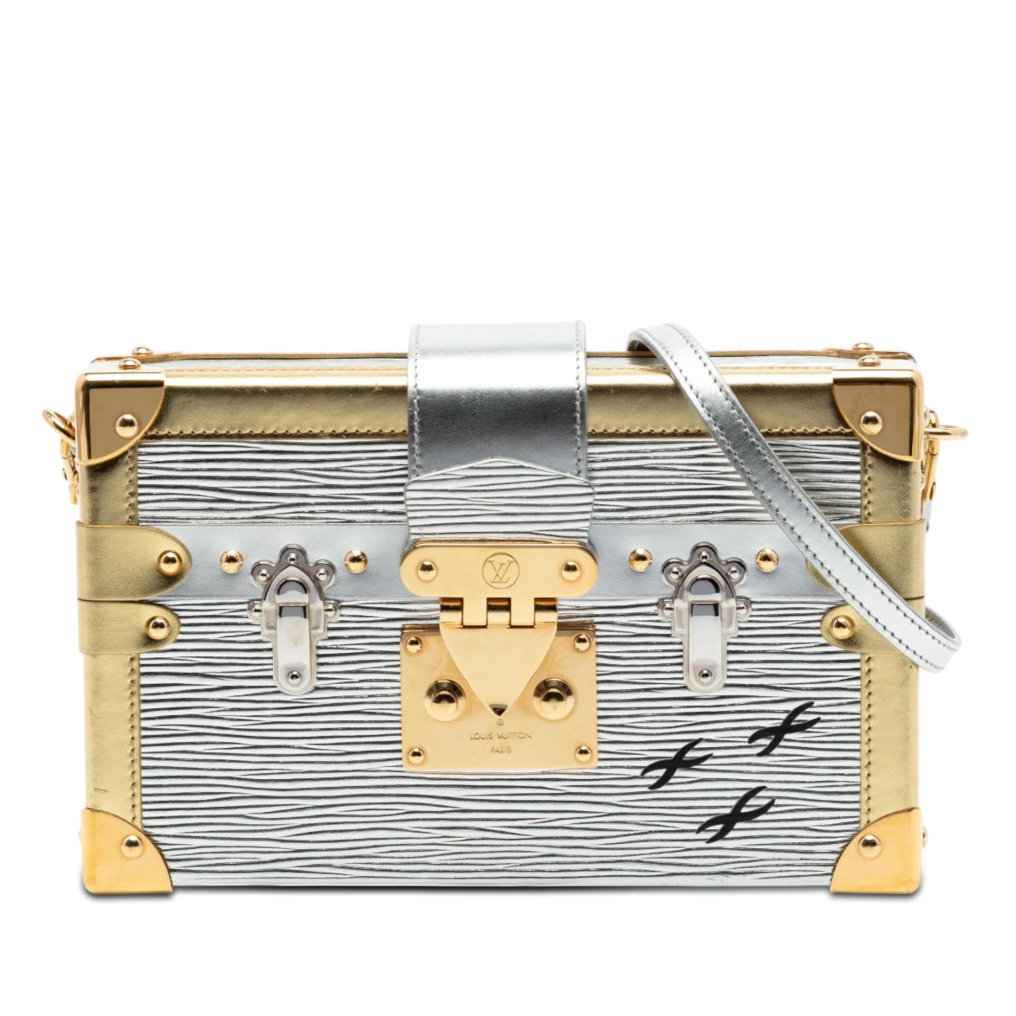 Petite Malle leather handbag