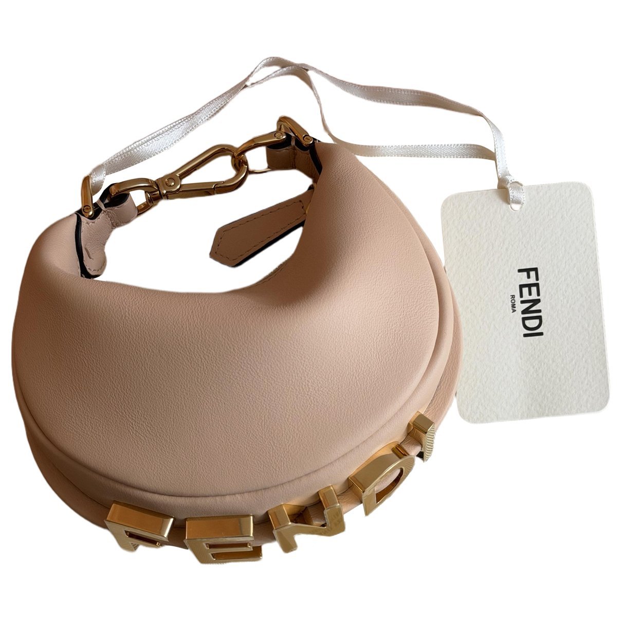 Fendigraphy leather handbag