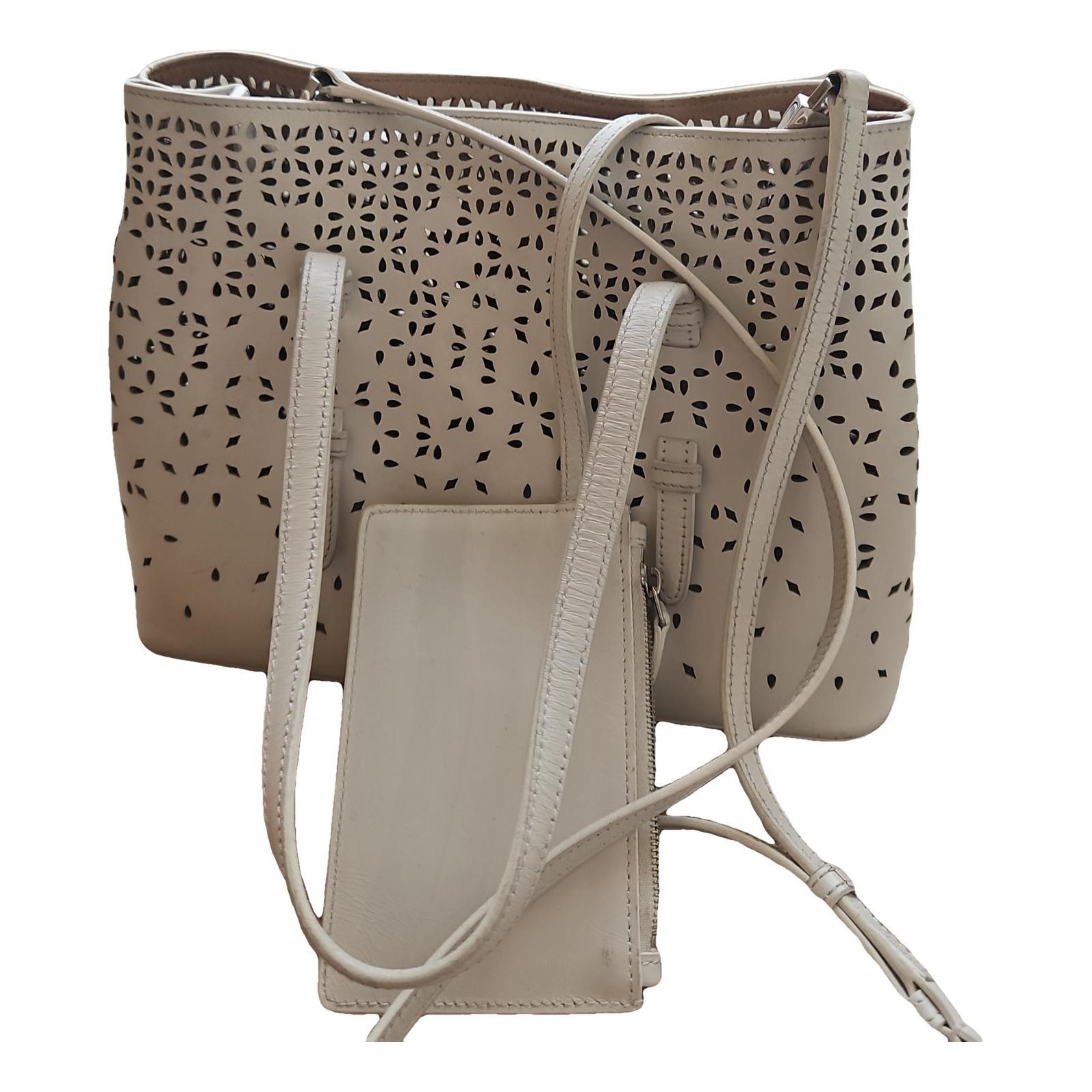 Alaia Mina leather crossbody bag