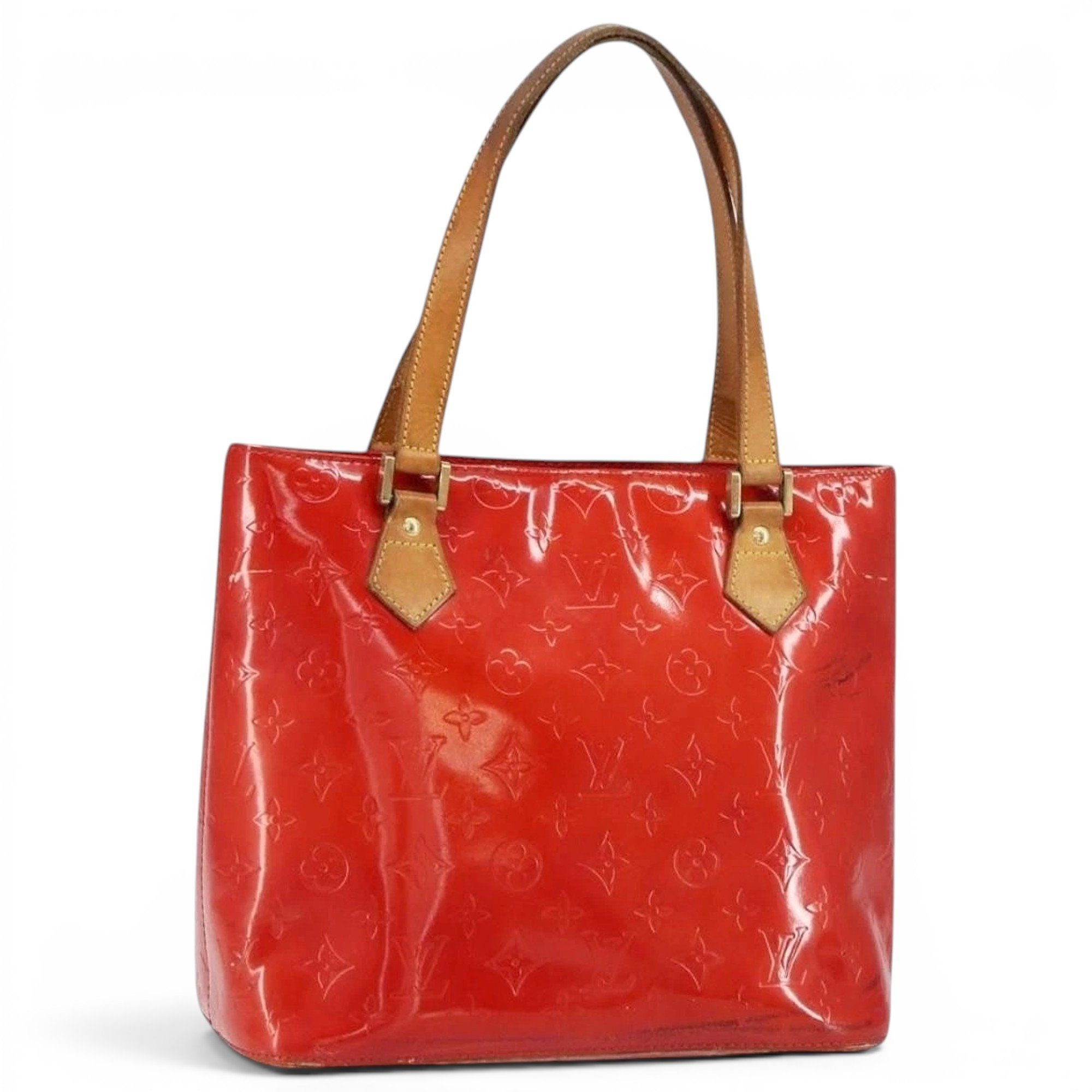 Patent leather handbag