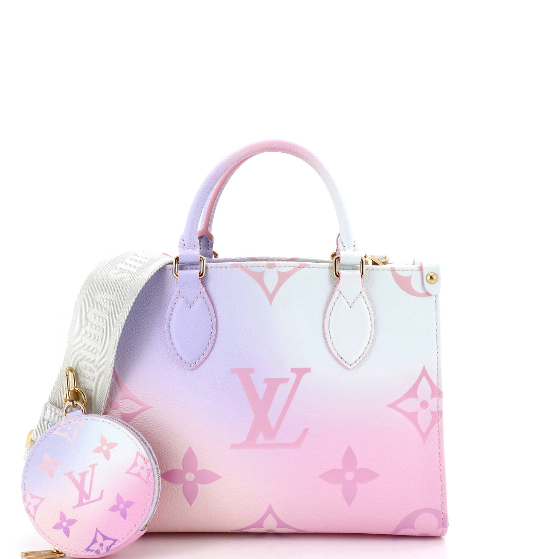 OnTheGo Tote Spring in the City Monogram Giant Canvas PM