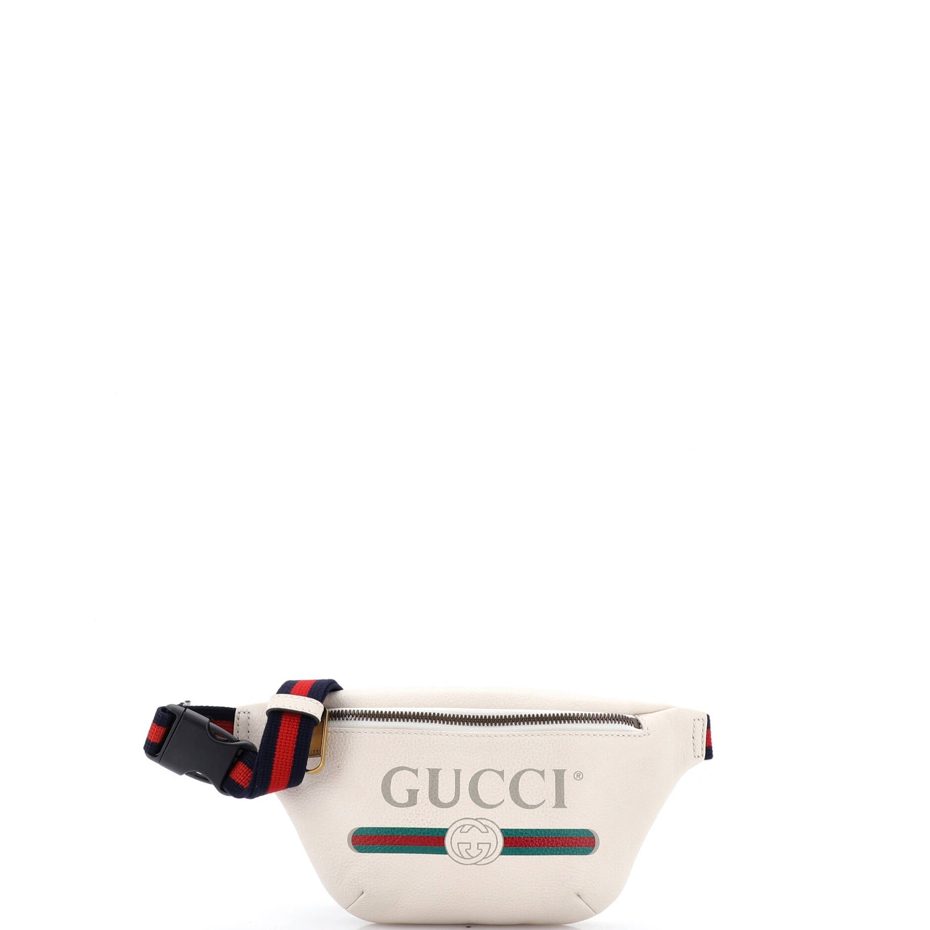 Logo Belt Bag Printed Leather Small