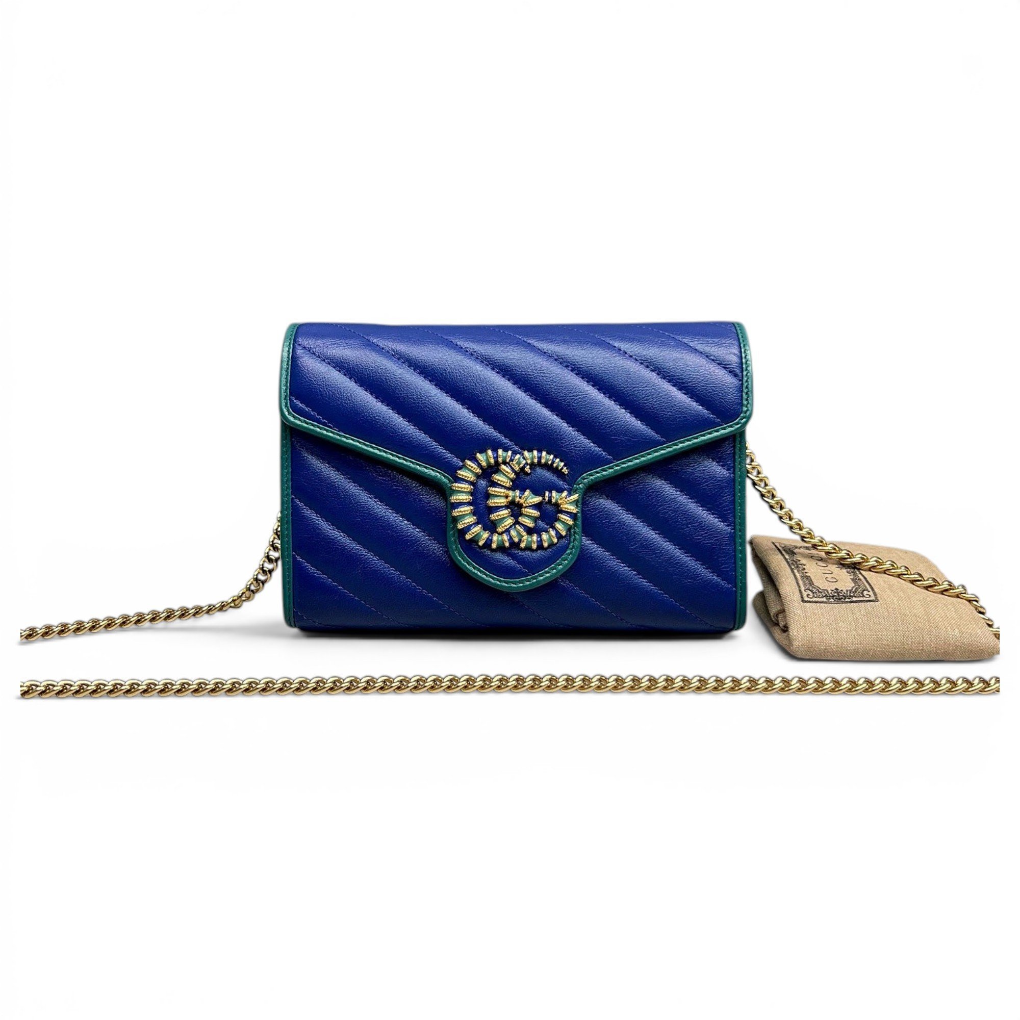 GG Marmont Chain leather crossbody bag