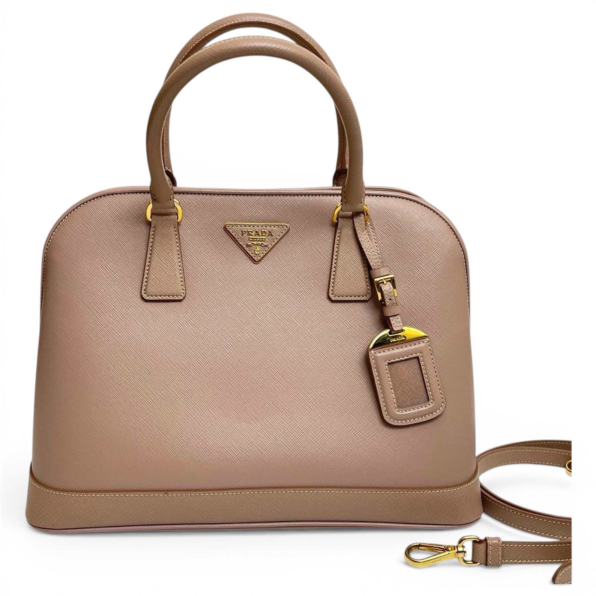 Promenade leather handbag