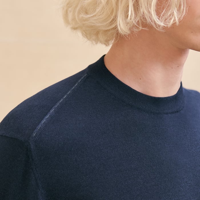 Marine "Coutures Inversees" Crewneck Sweater
