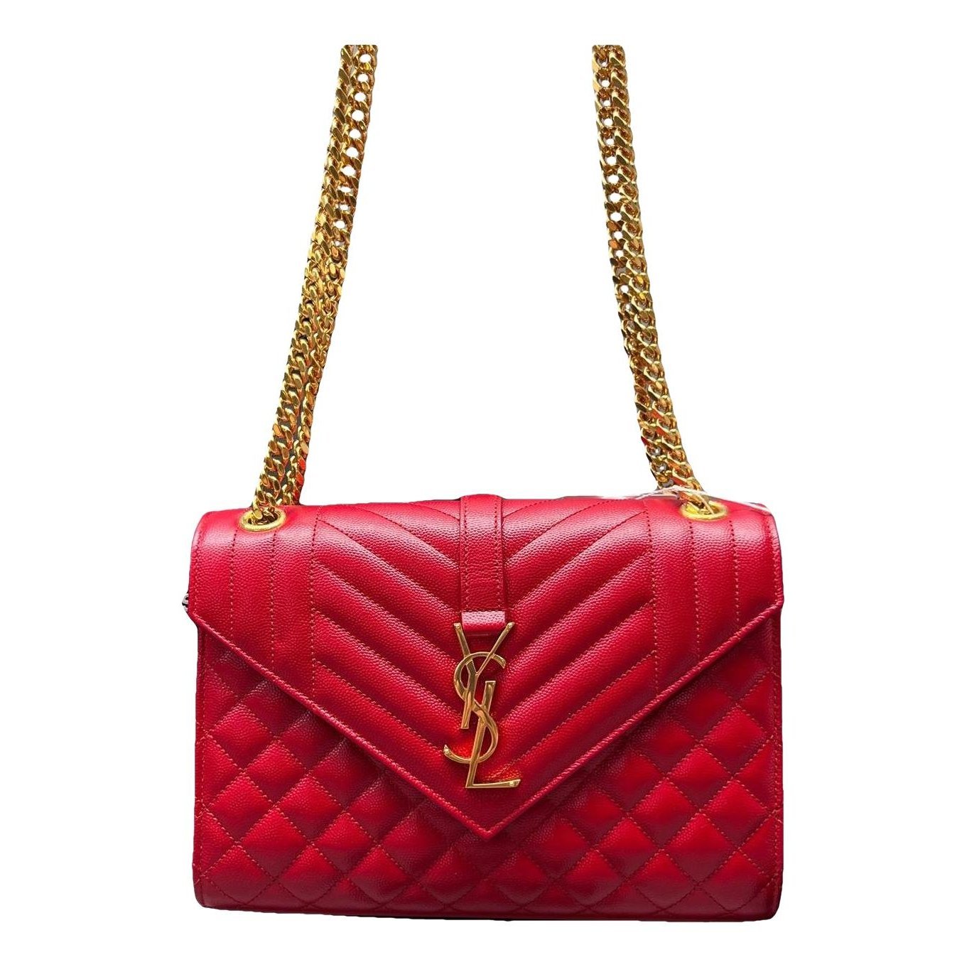 Envelope leather handbag