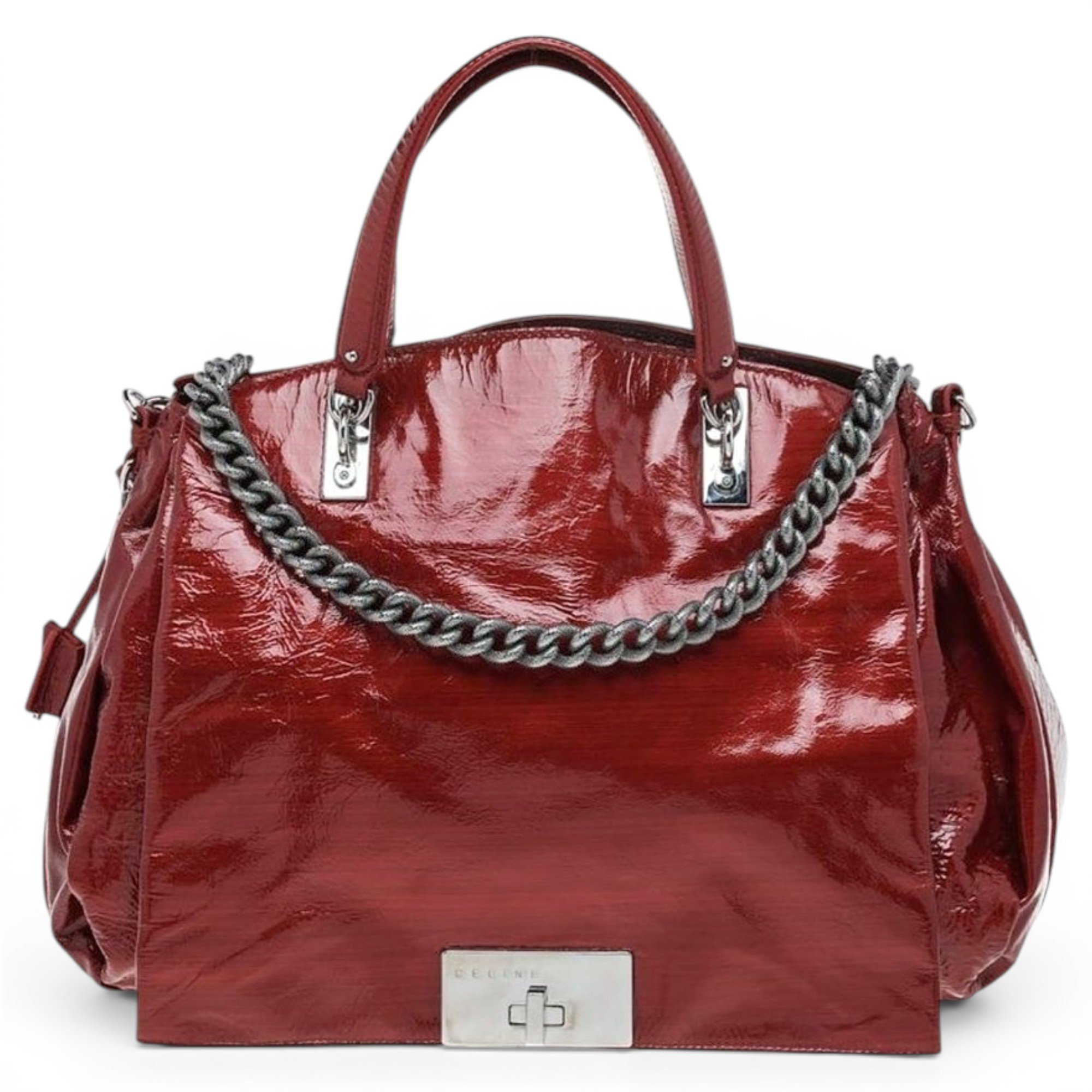 Celine Gourmette leather handbag