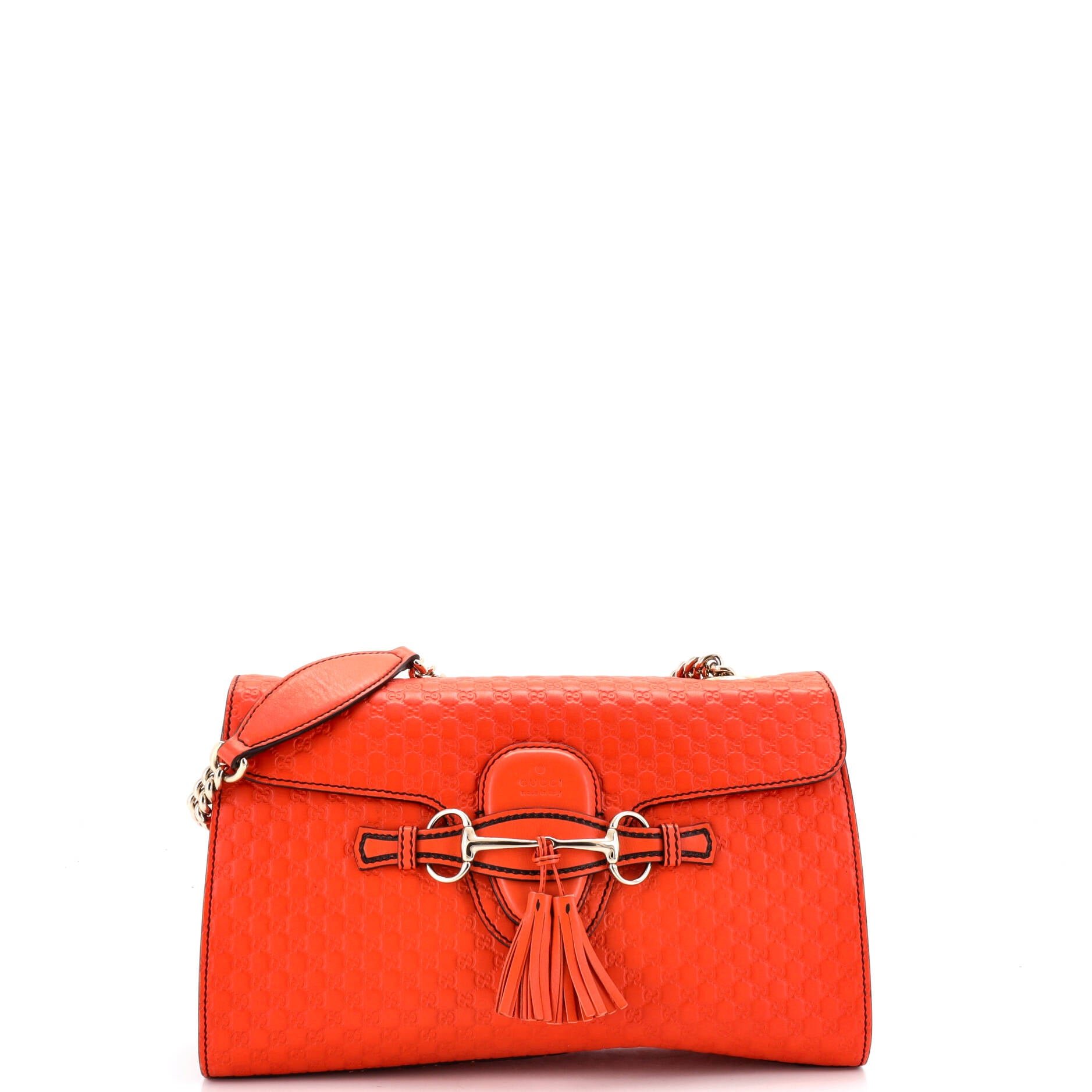 Emily Chain Flap Bag Microguccissima Leather Medium