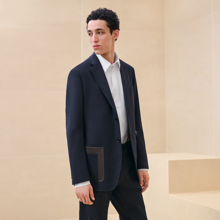 Marine Stadium Relax Jacket With Leather Pocket