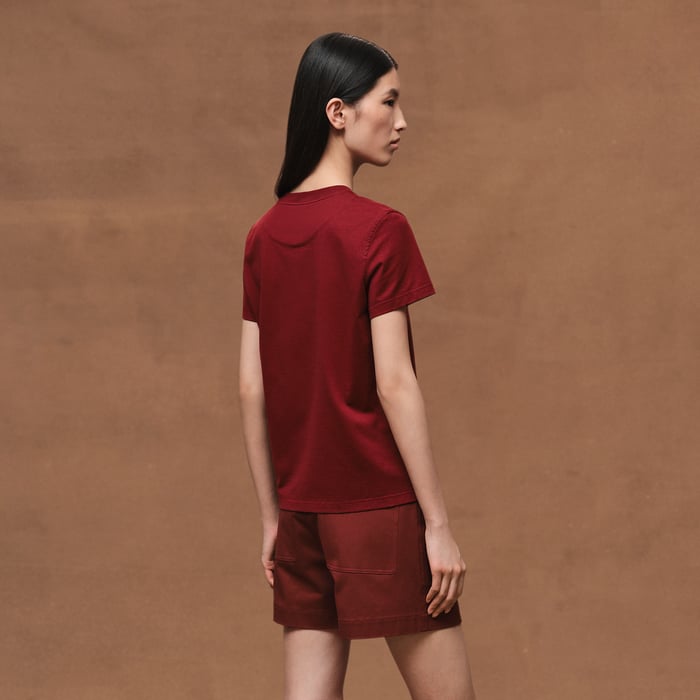 Rouge Carmin Printed Straight T-shirt