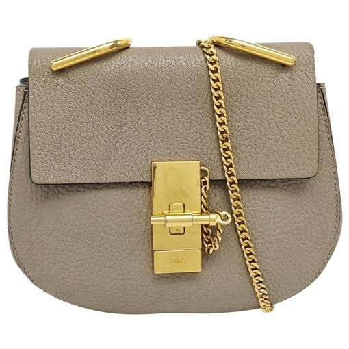 Drew leather handbag
