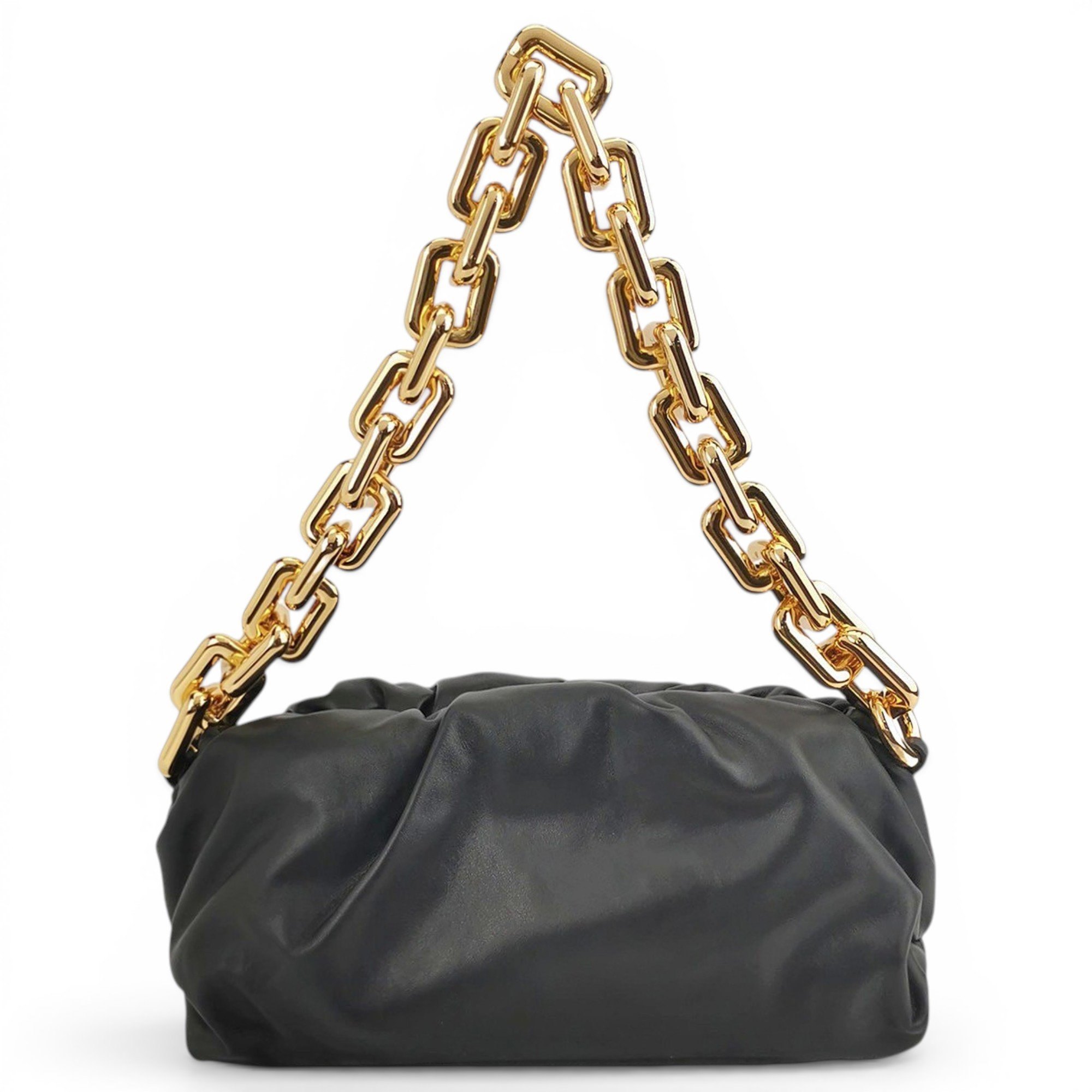Pouch leather handbag