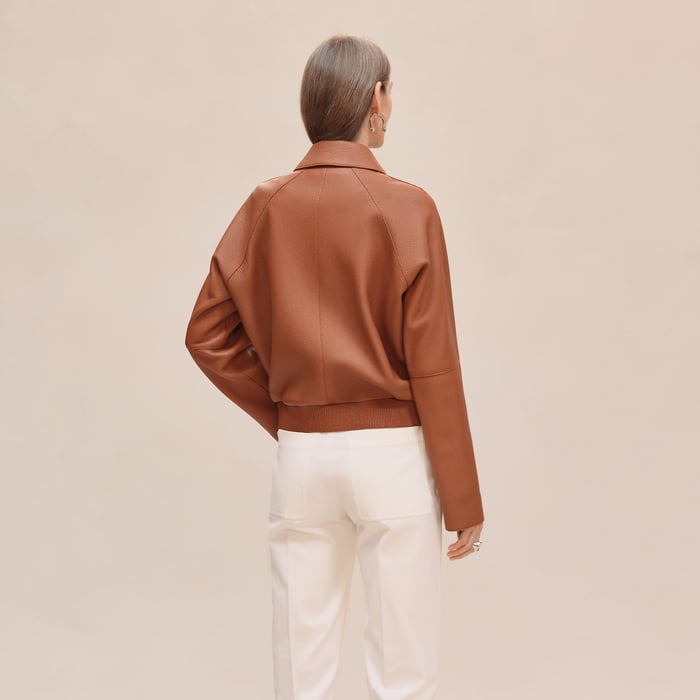 Marron Fauve Short Jacket