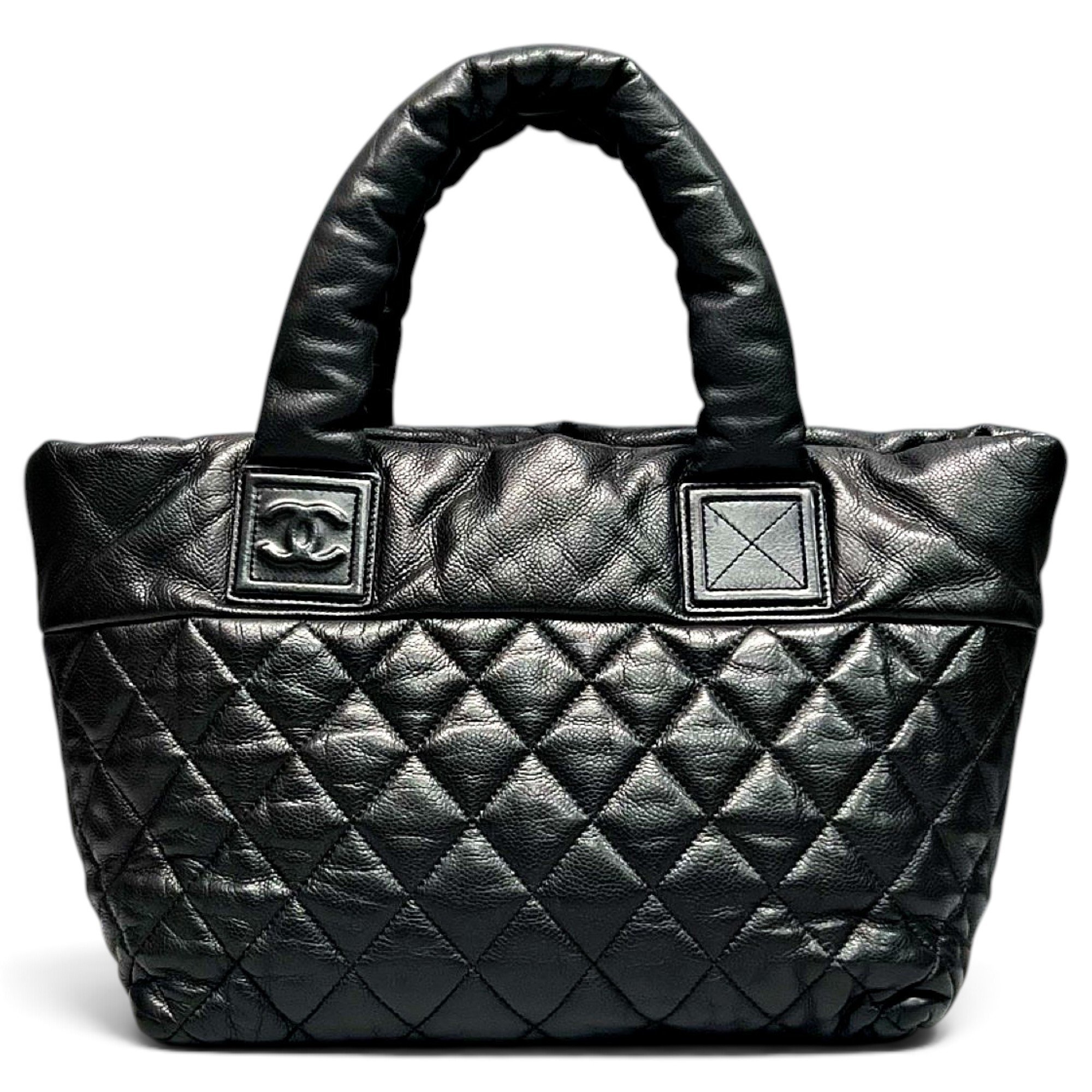 Cocoon leather tote