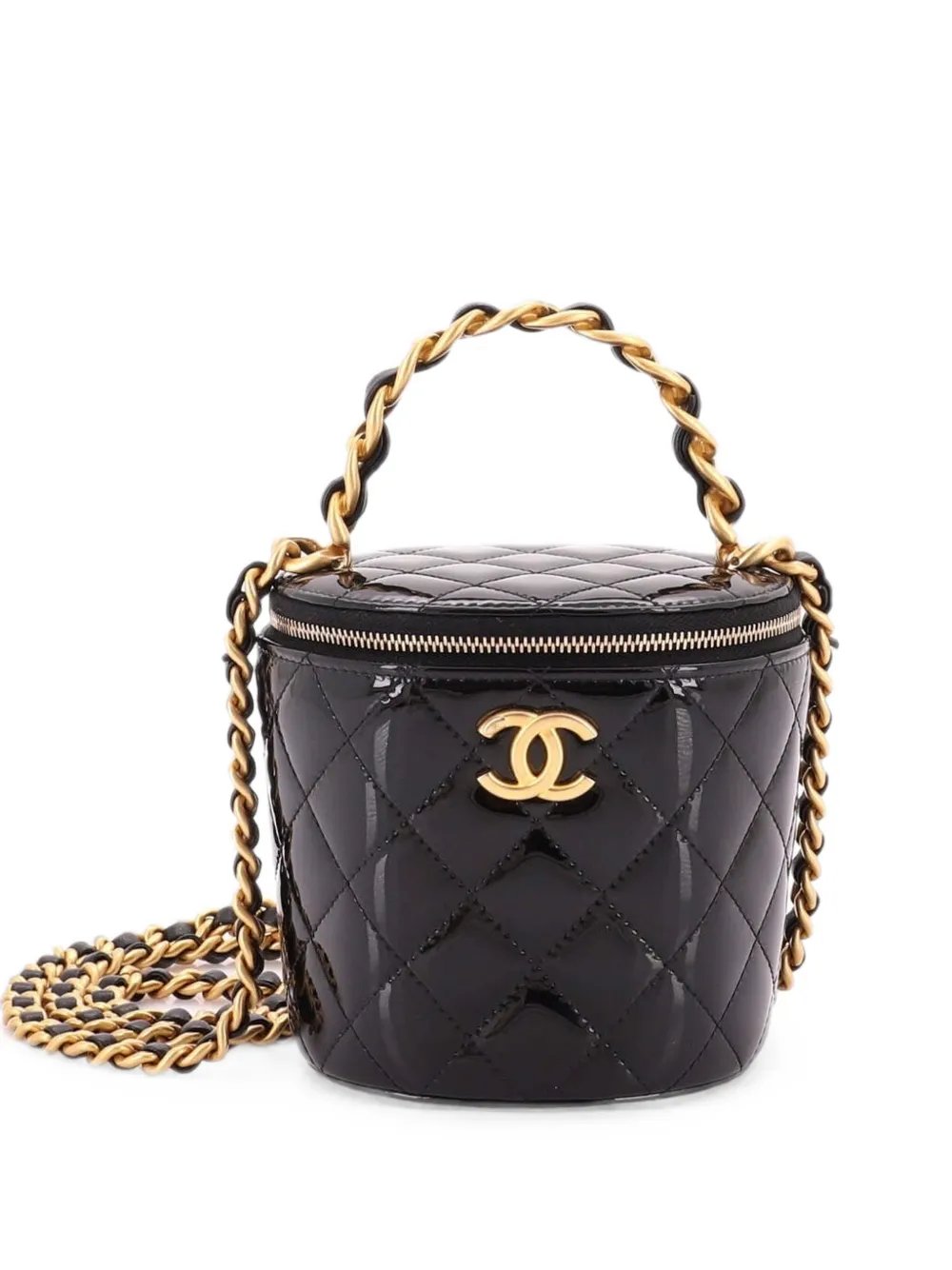 Afternoon Tea Vanity Quilted Patent bucket bag