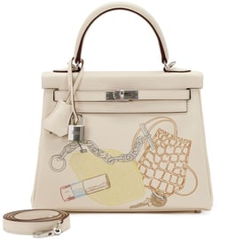 Hermes Nata Swift In and Out Kelly Retourne 25 Palladium Hardware, 2021