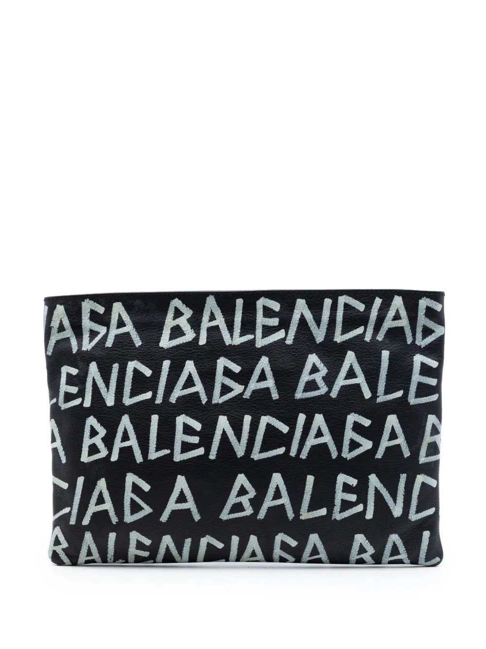 2018 Leather Graffiti clutch bag