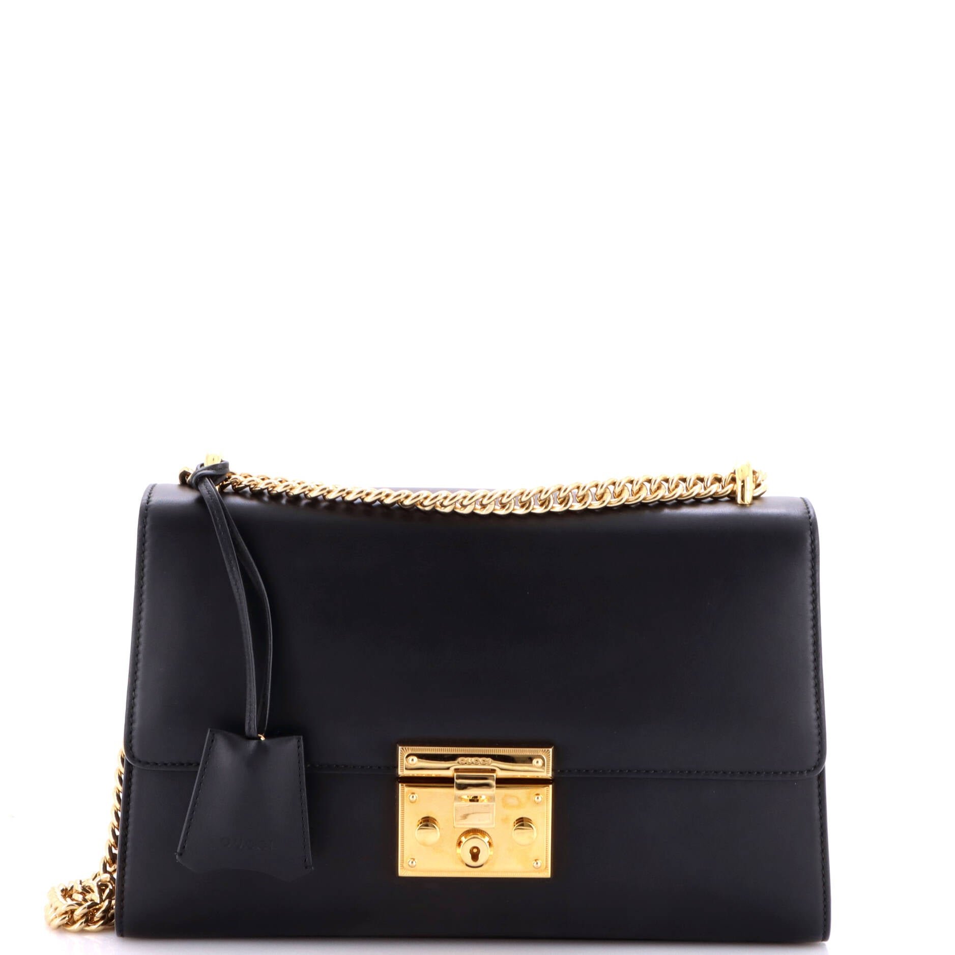 Padlock Shoulder Bag Leather Medium