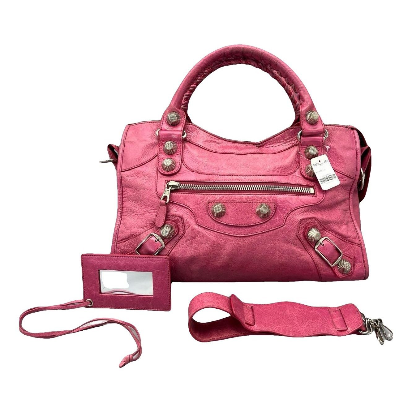 Classic Metalic leather handbag