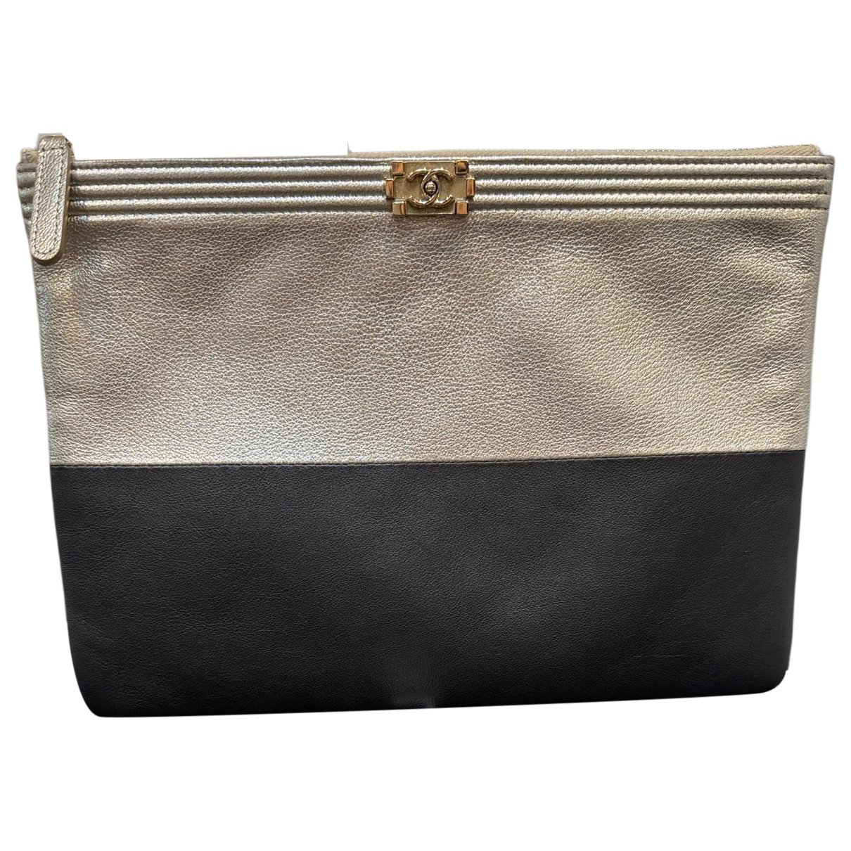 Boy leather clutch bag