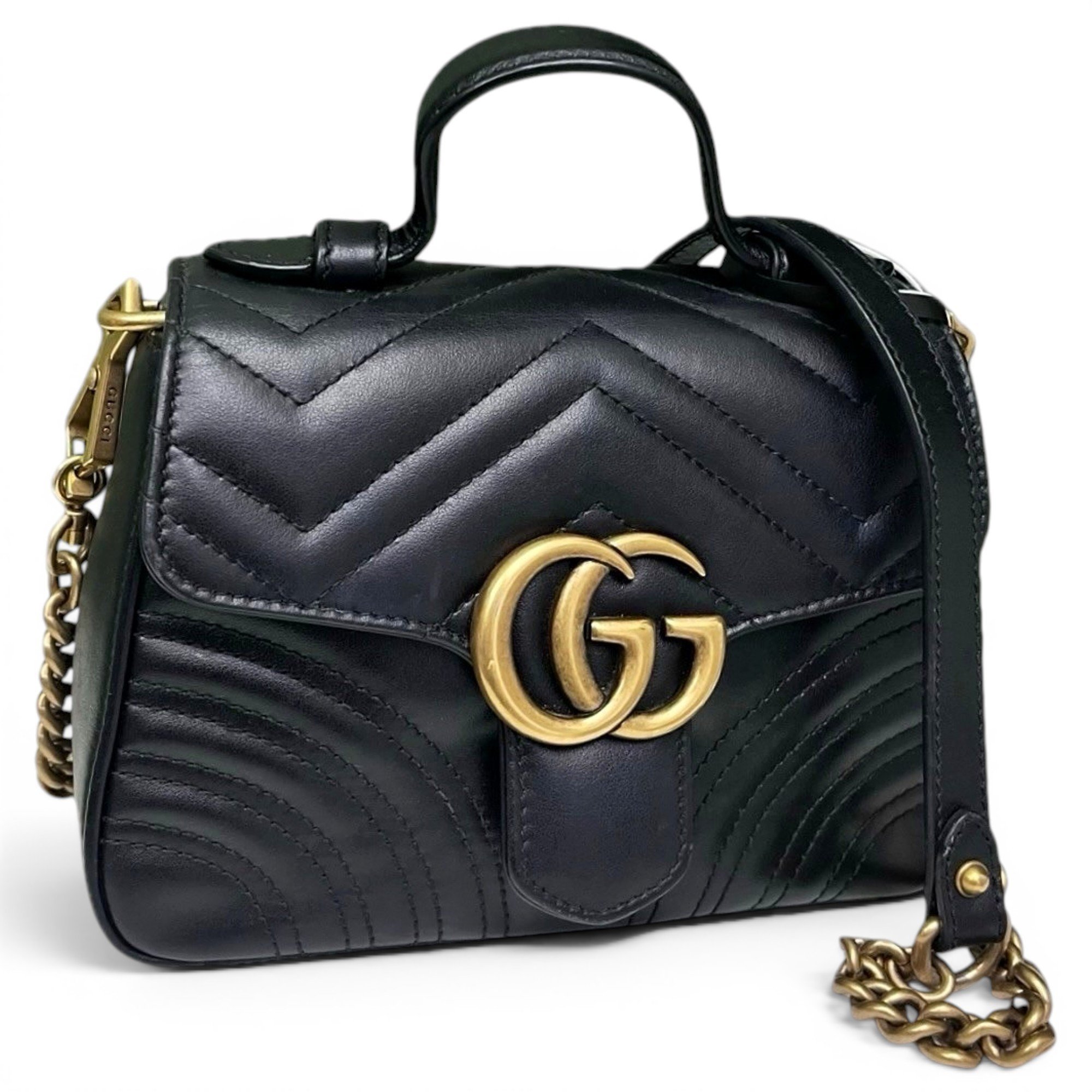 GG Marmont Flap leather handbag