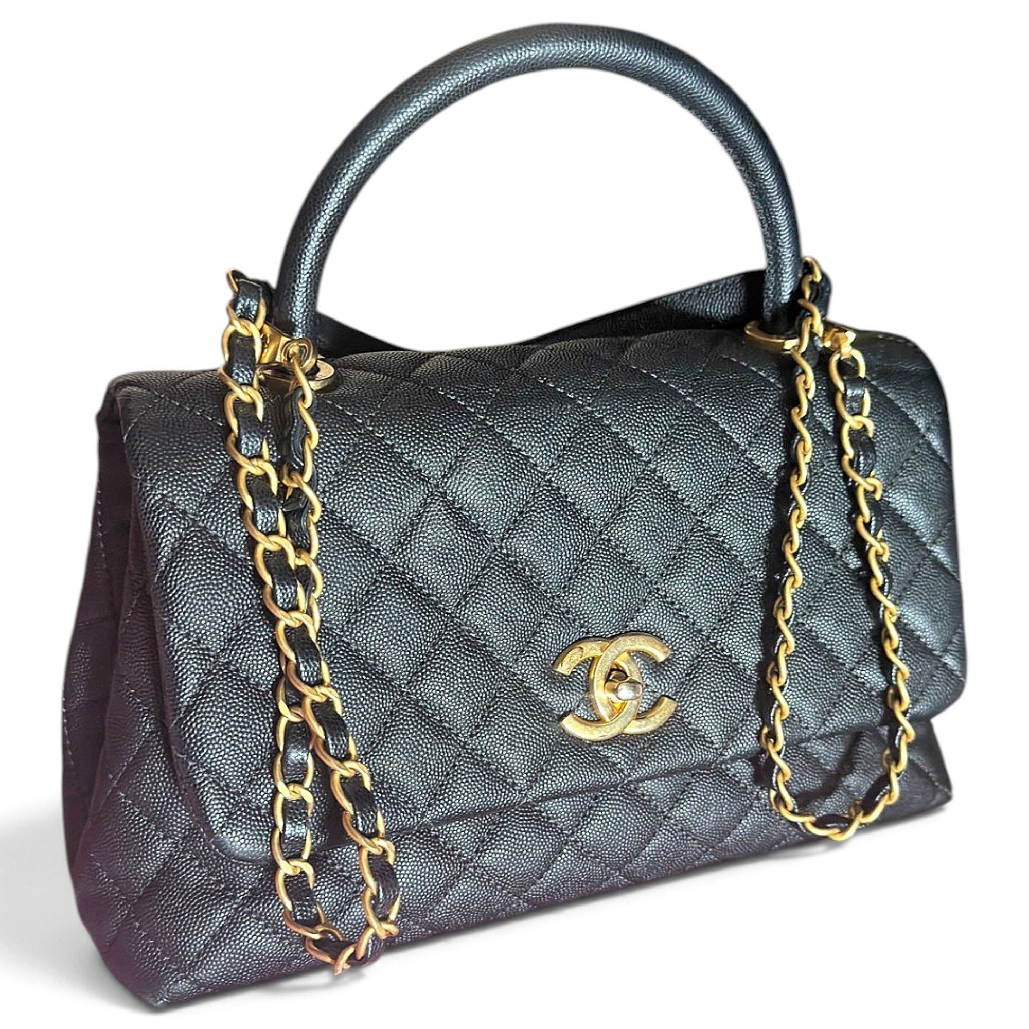 Coco Handle leather handbag