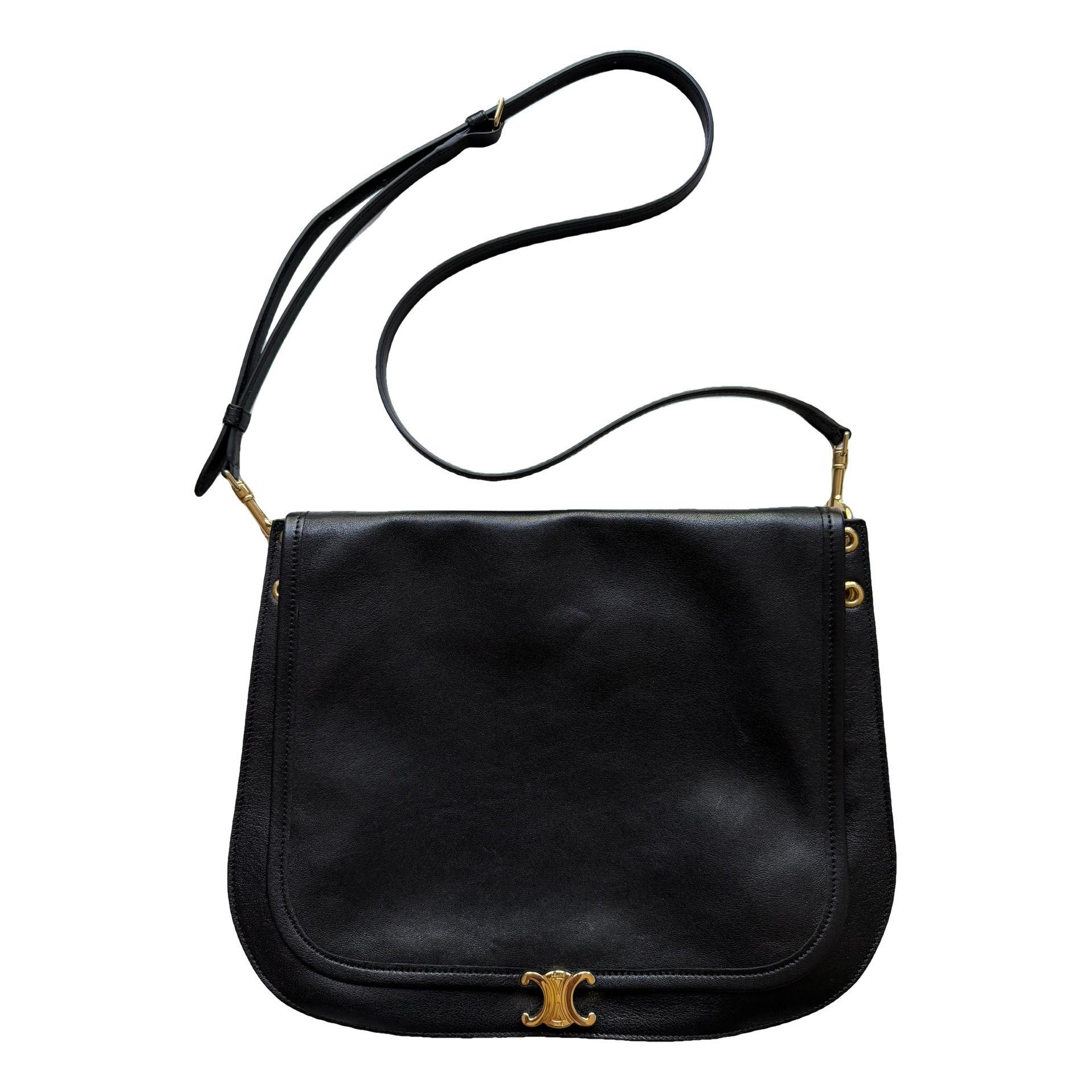 Triomphe leather handbag