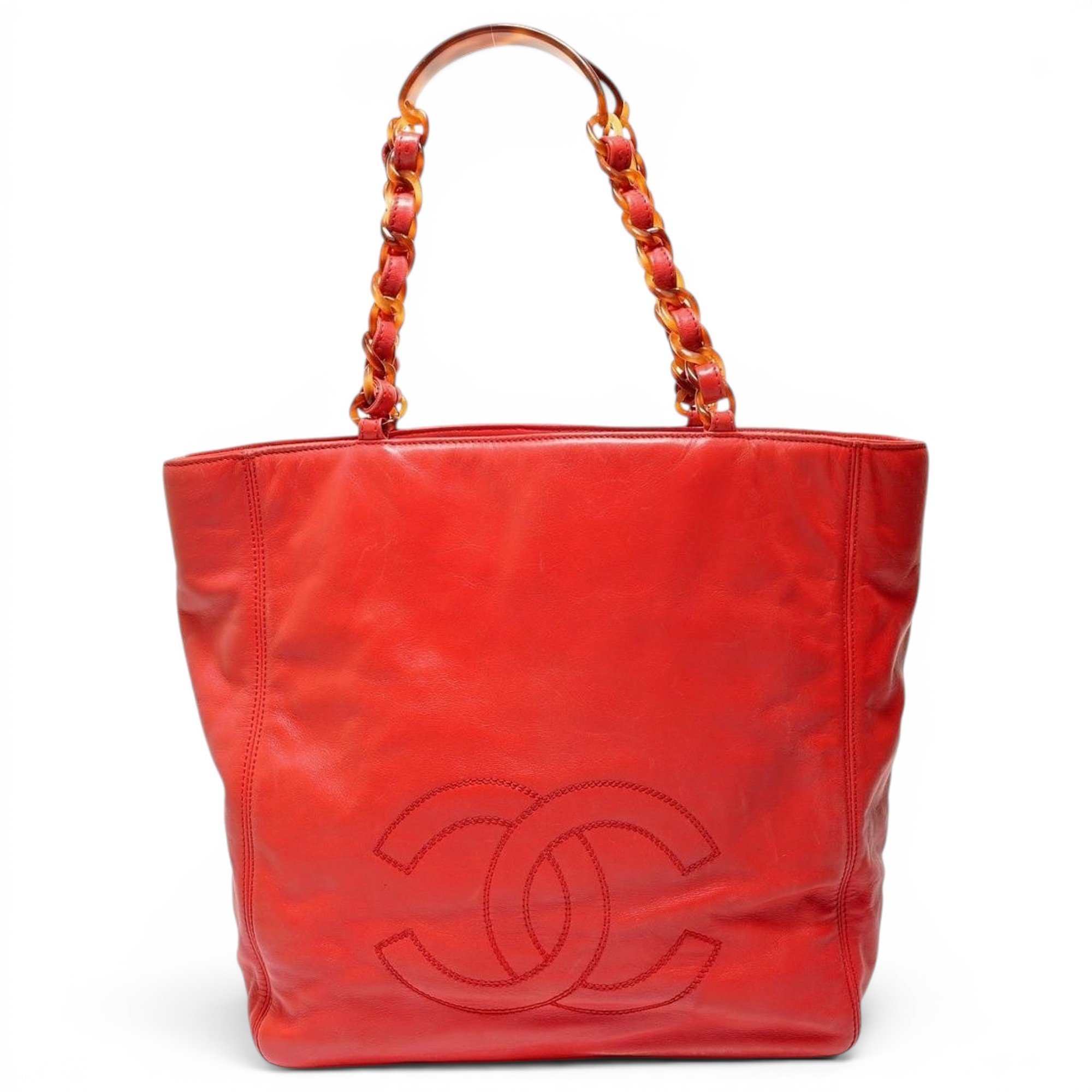 Leather tote