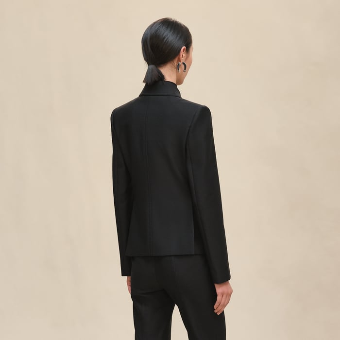 Noir Short Pea Coat